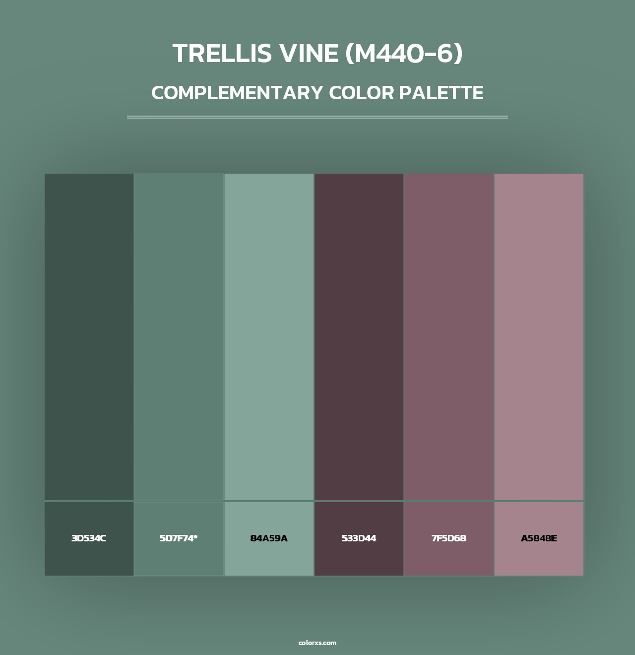 Trellis Vine (M440-6) - Complementary Color Palette