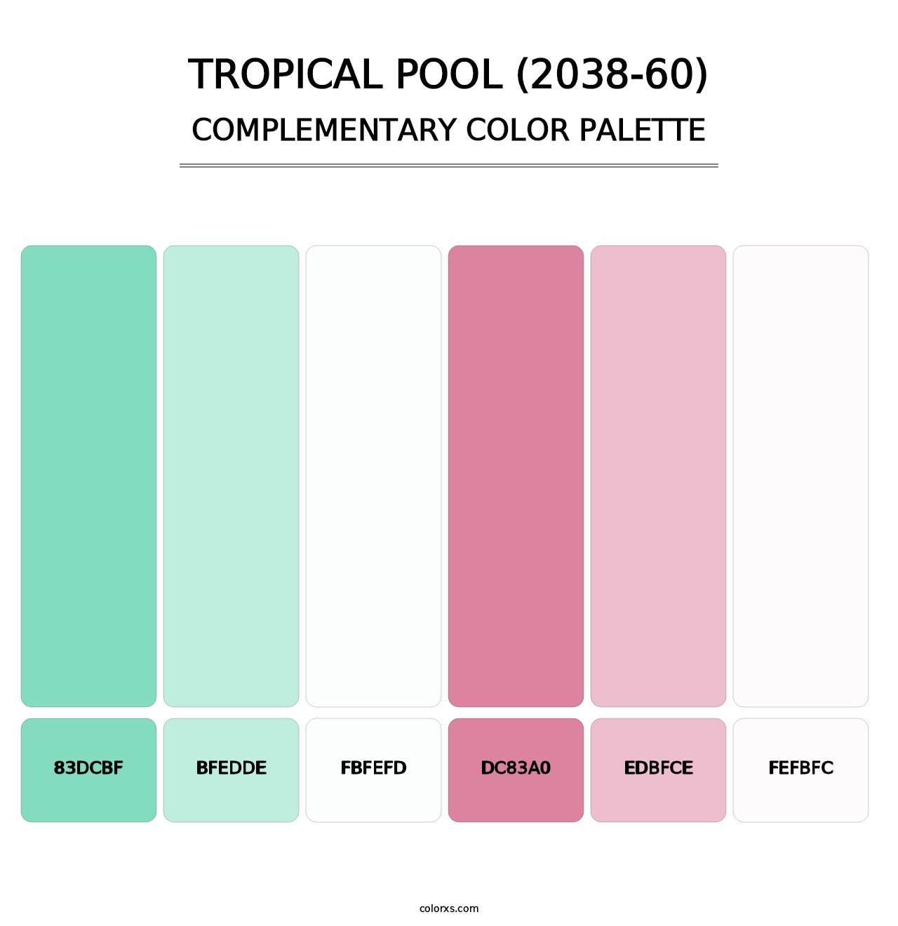 Tropical Pool (2038-60) - Complementary Color Palette
