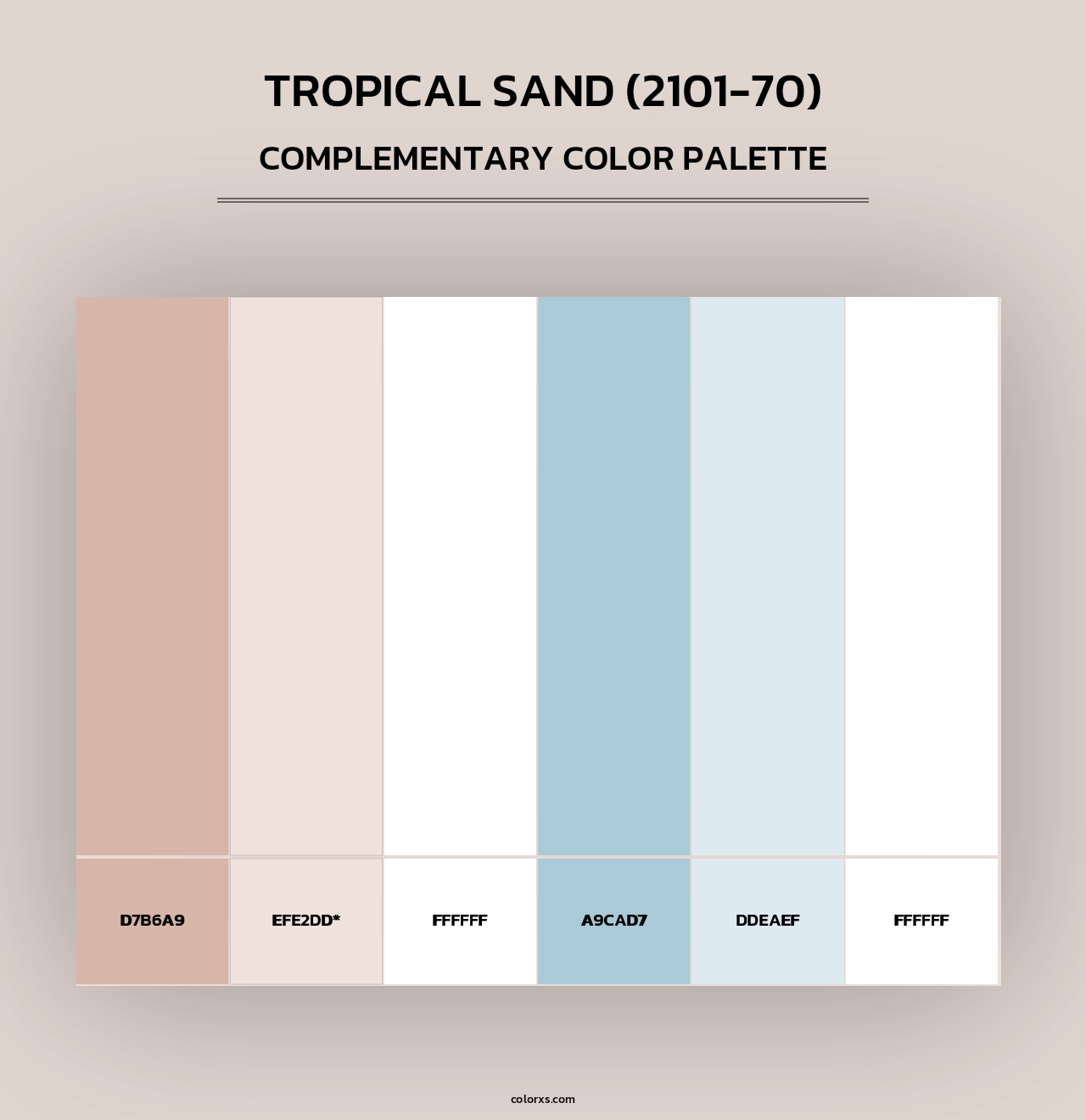 Tropical Sand (2101-70) - Complementary Color Palette
