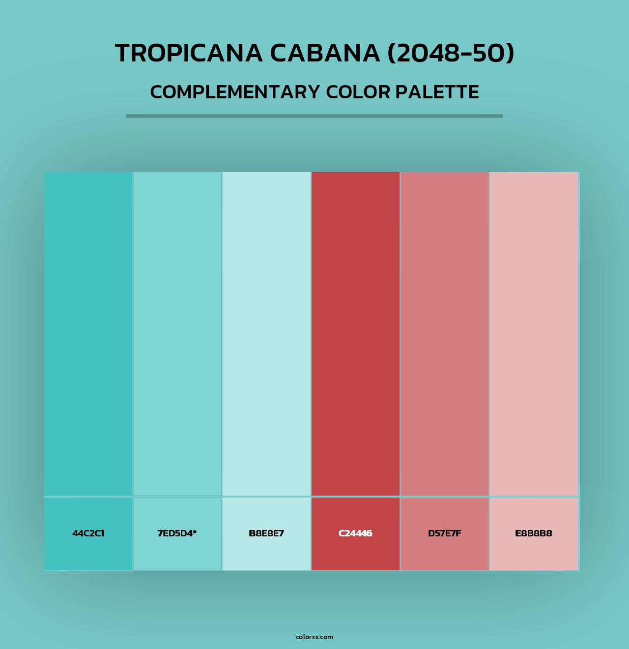 Tropicana Cabana (2048-50) - Complementary Color Palette