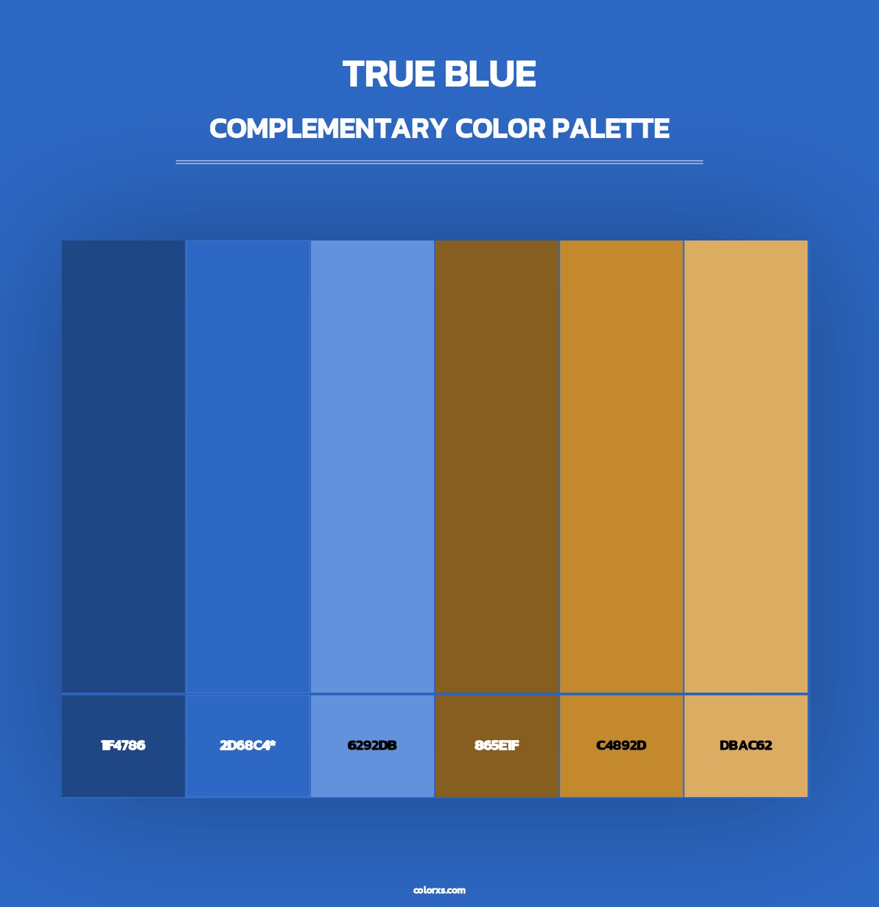 True Blue - Complementary Color Palette