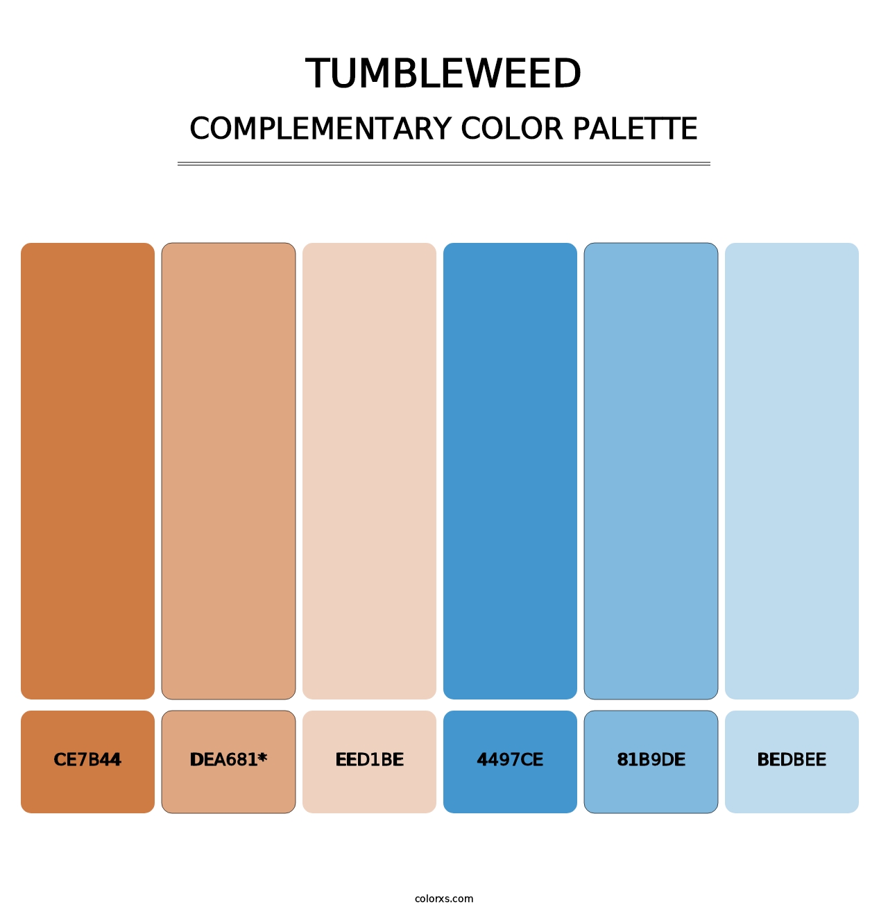 Tumbleweed - Complementary Color Palette