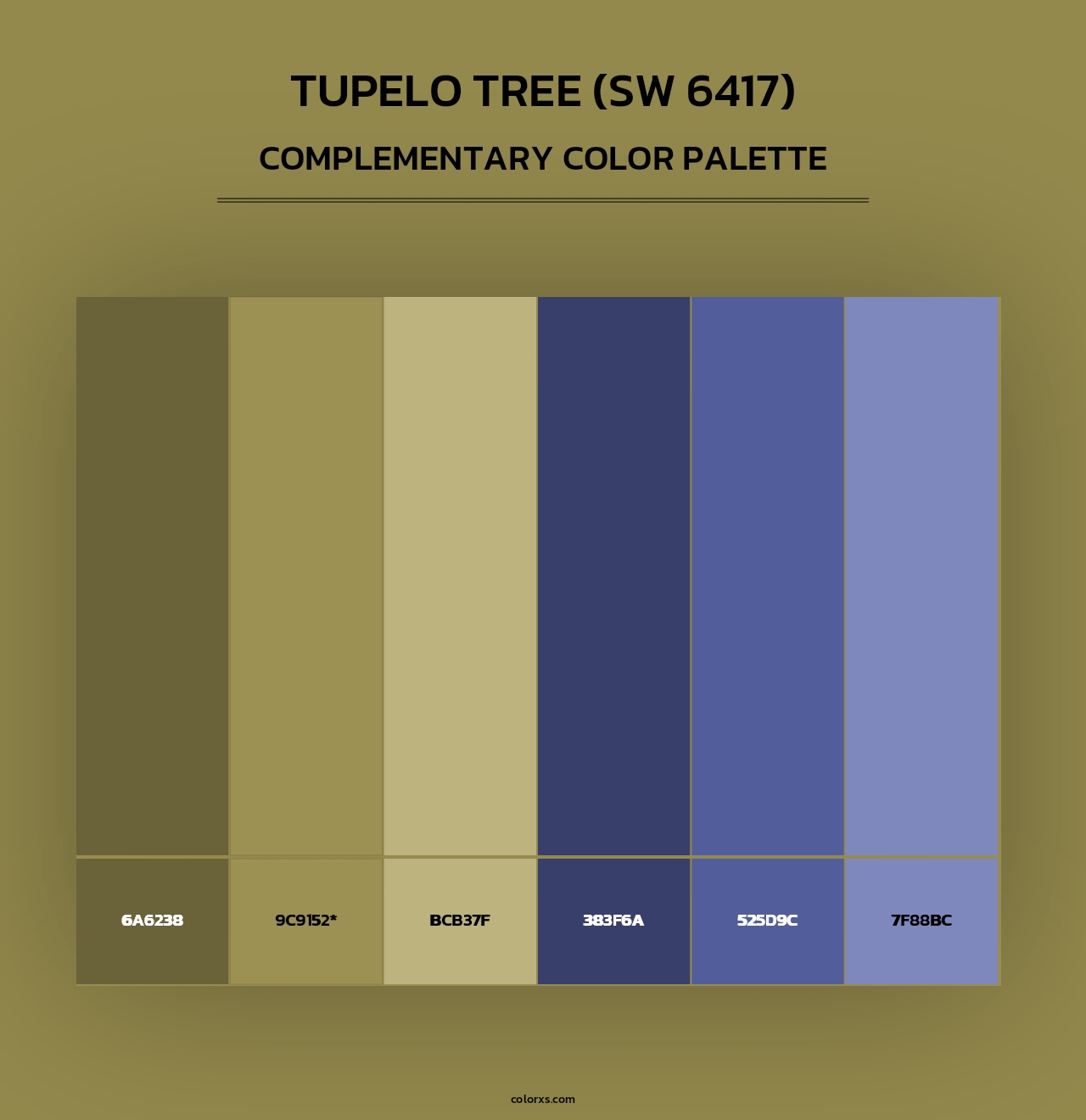 Tupelo Tree (SW 6417) - Complementary Color Palette