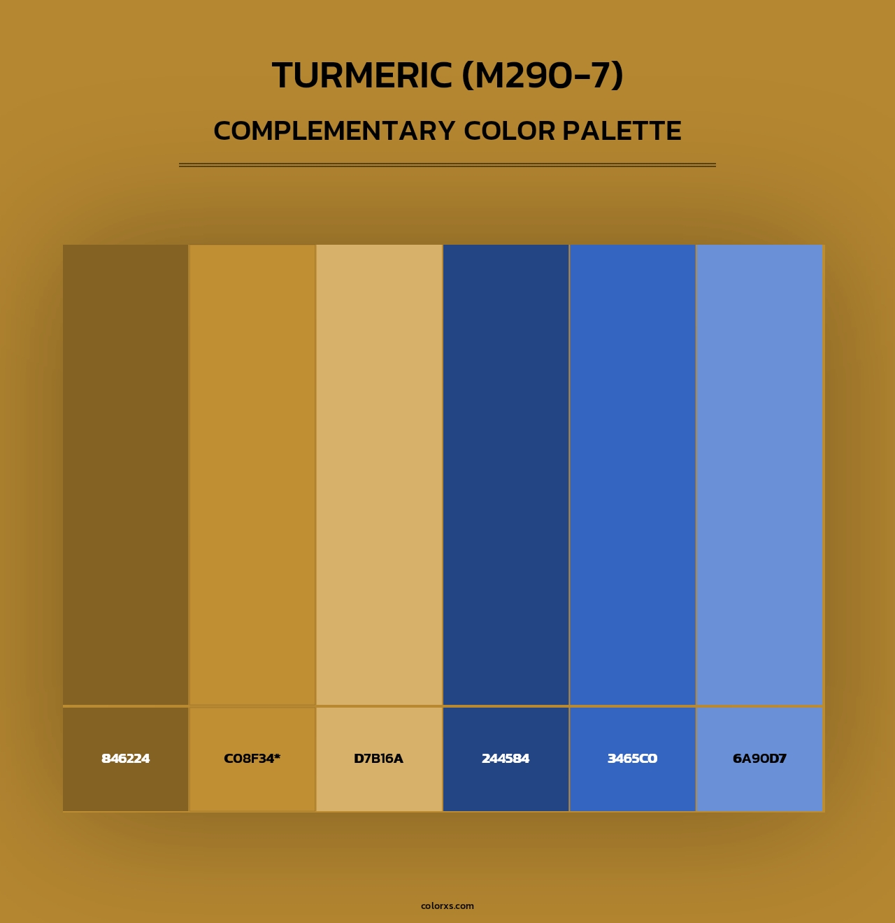 Turmeric (M290-7) - Complementary Color Palette