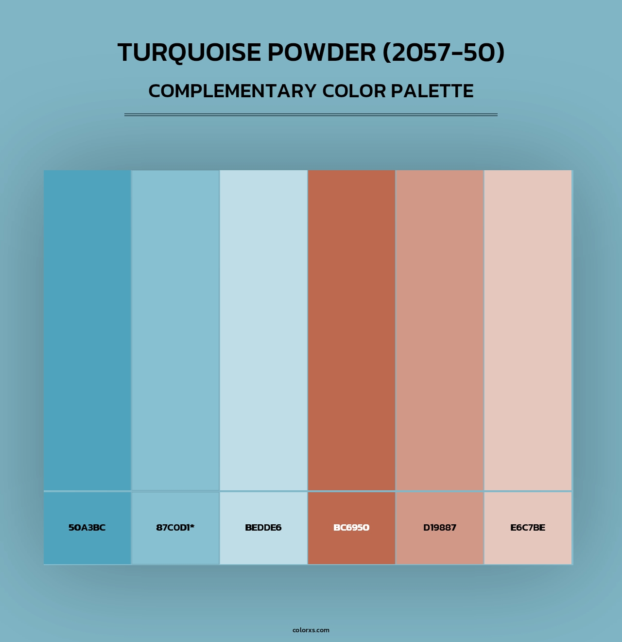 Turquoise Powder (2057-50) - Complementary Color Palette