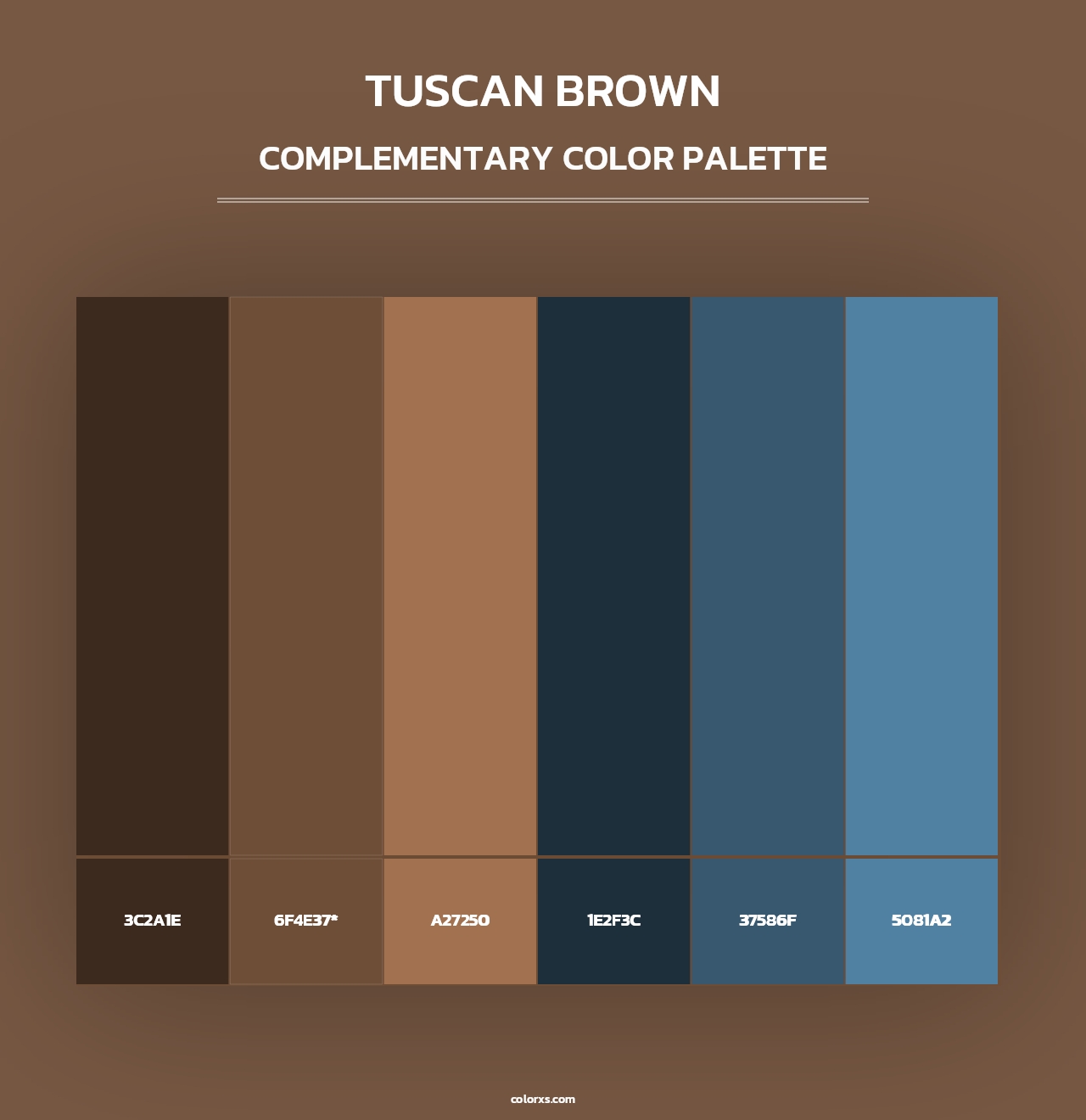 Tuscan Brown - Complementary Color Palette