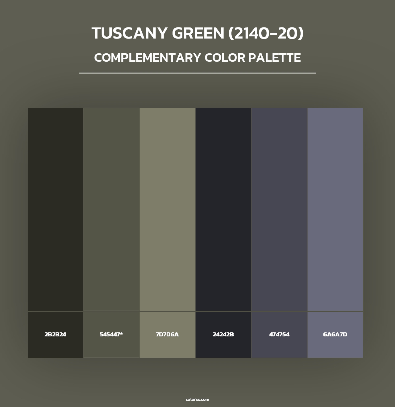 Tuscany Green (2140-20) - Complementary Color Palette