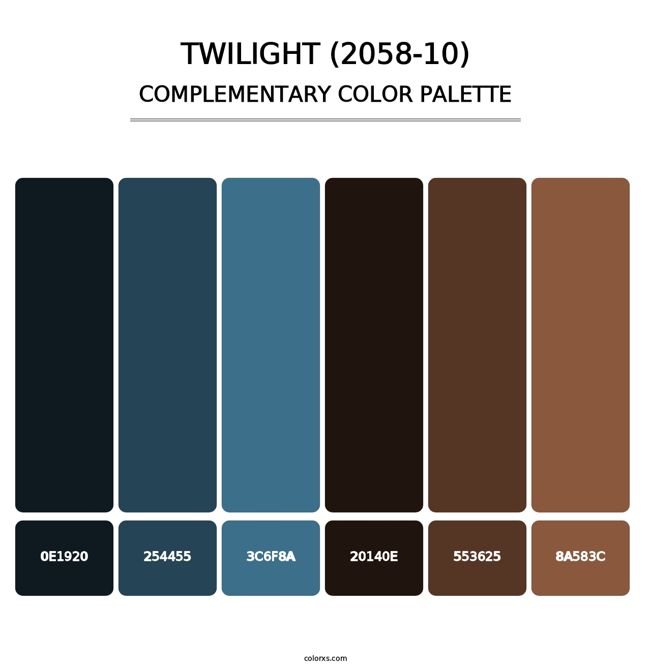 Twilight (2058-10) - Complementary Color Palette
