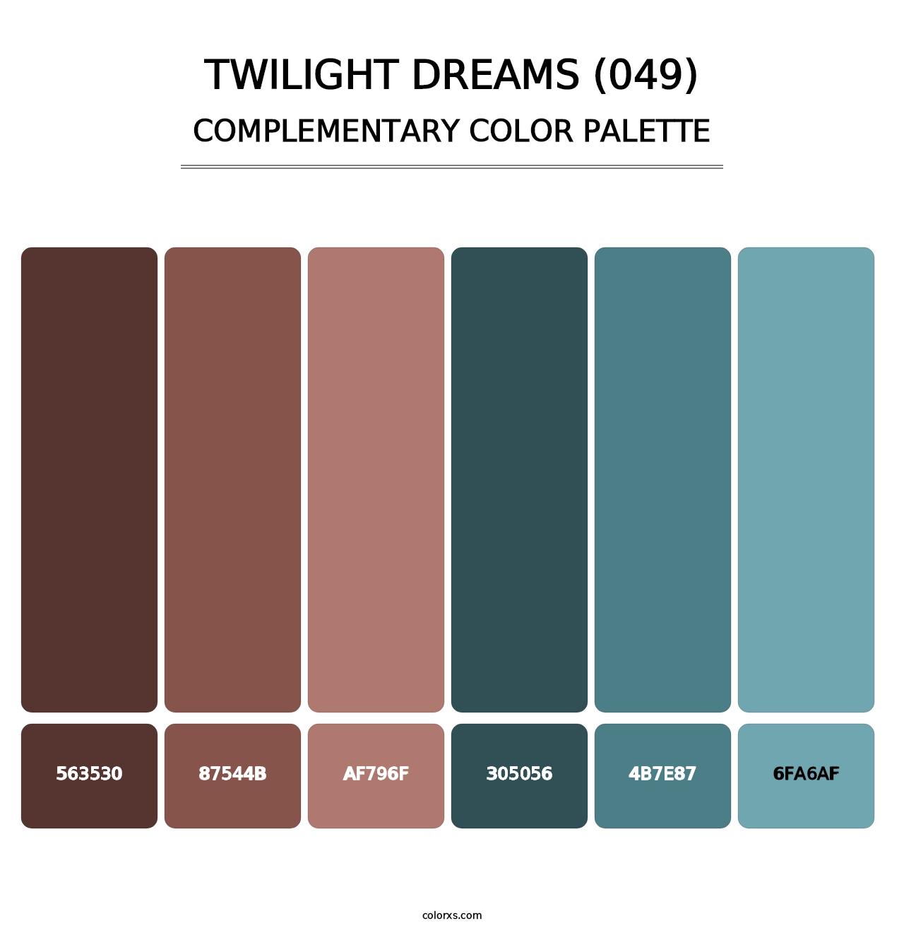 Twilight Dreams (049) - Complementary Color Palette