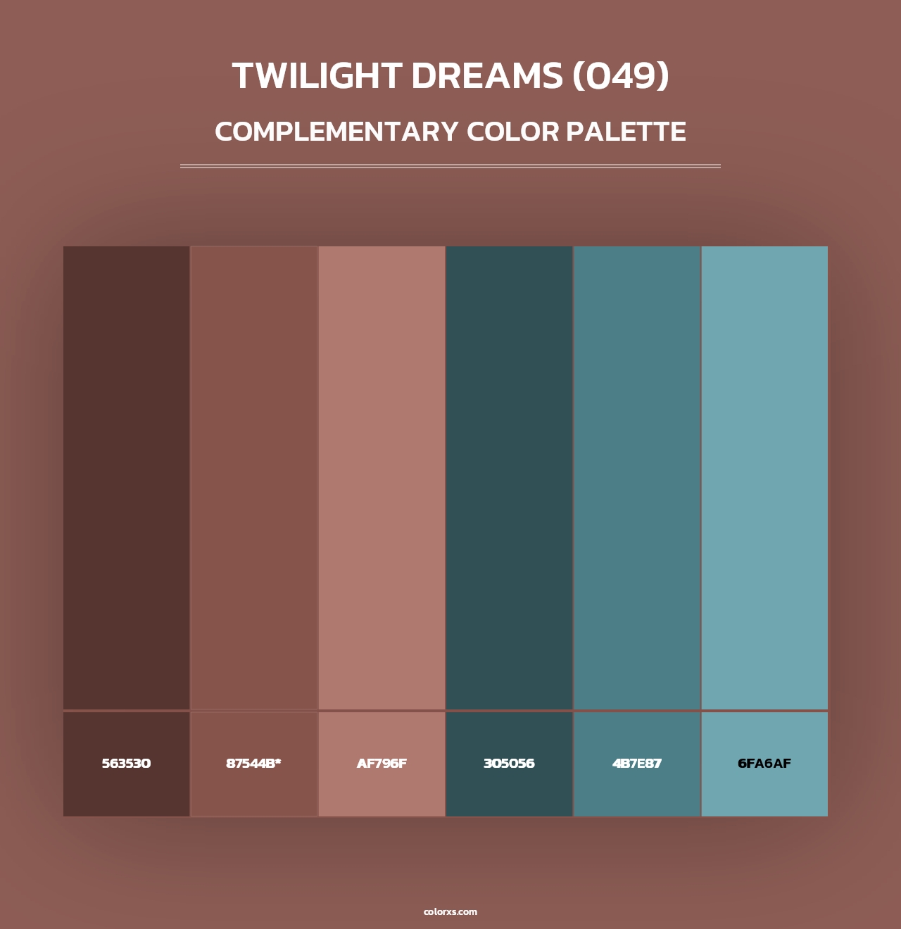 Twilight Dreams (049) - Complementary Color Palette