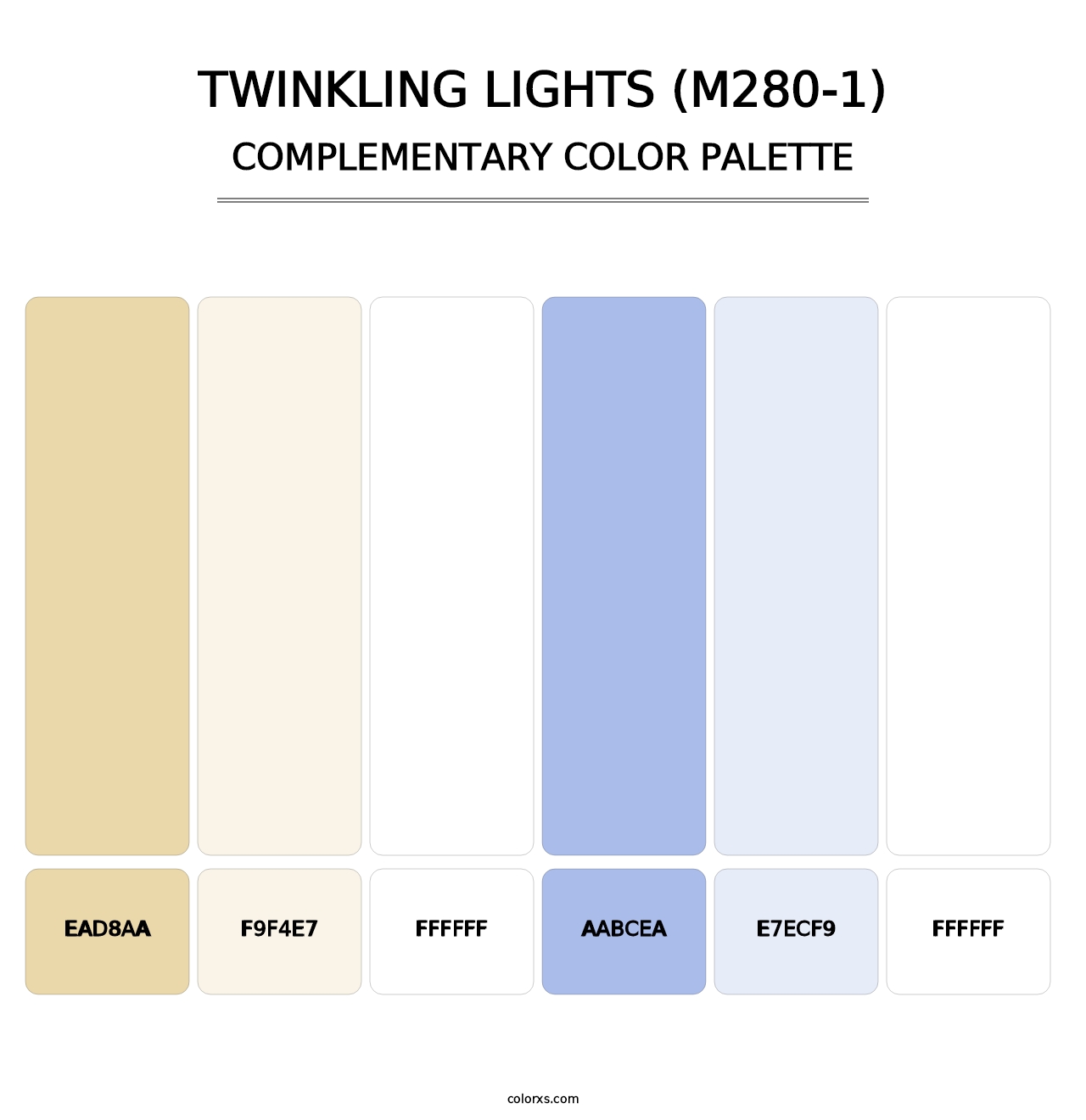 Twinkling Lights (M280-1) - Complementary Color Palette