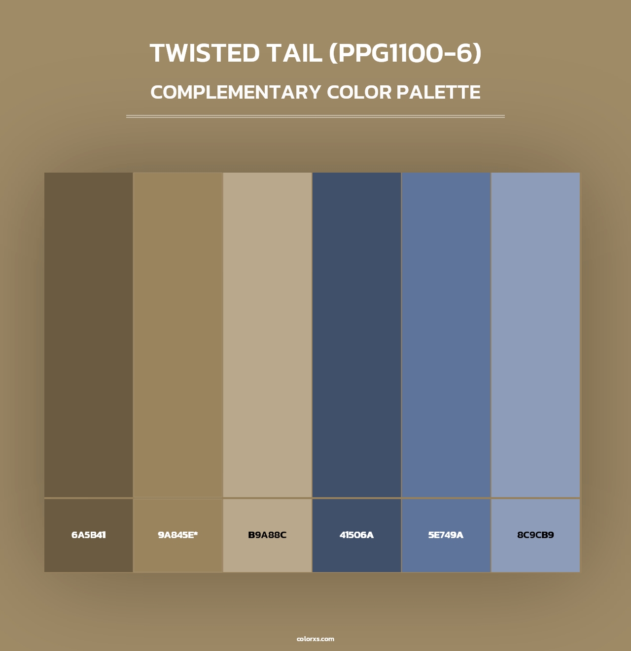 Twisted Tail (PPG1100-6) - Complementary Color Palette