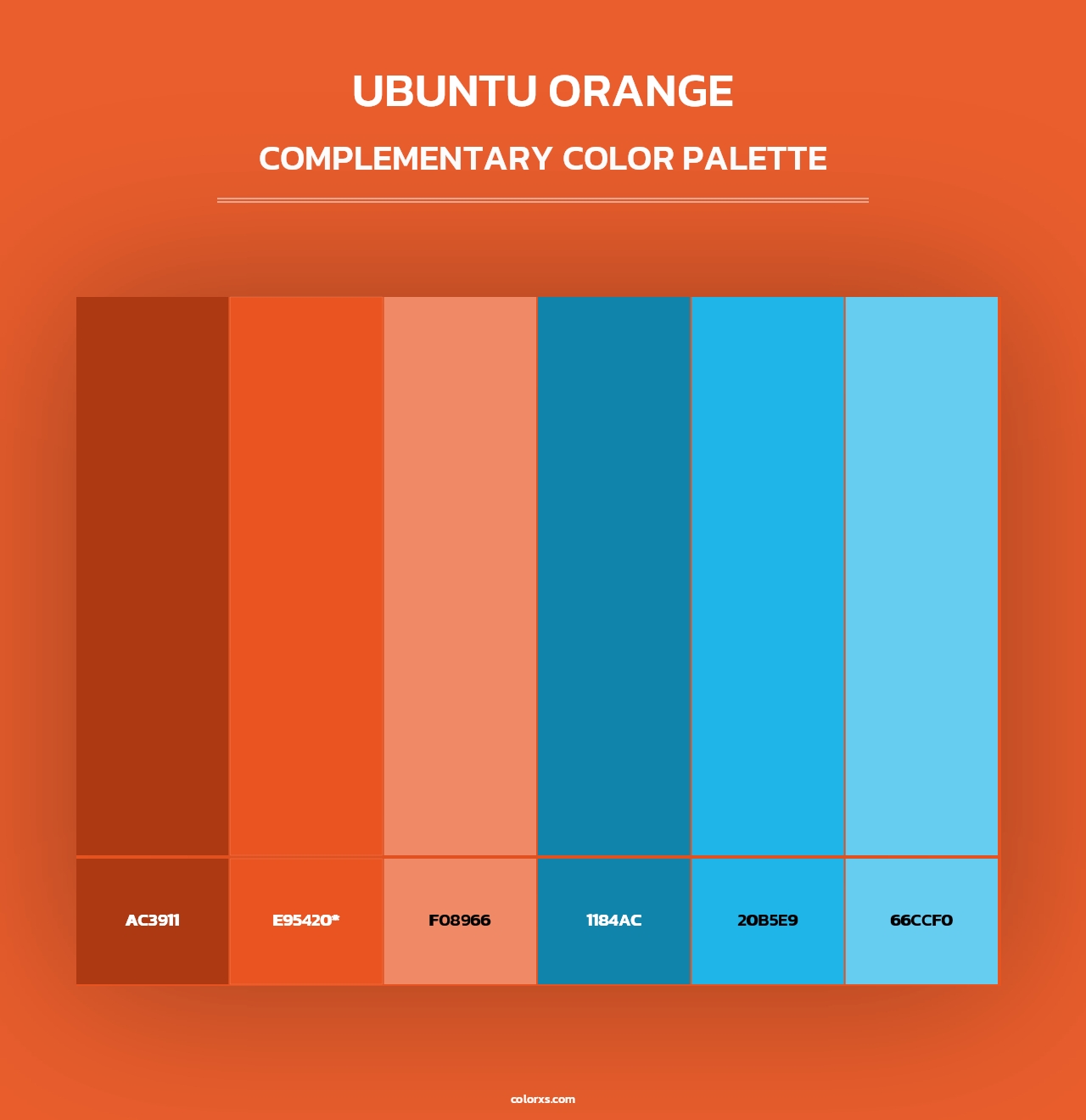 Ubuntu Orange - Complementary Color Palette