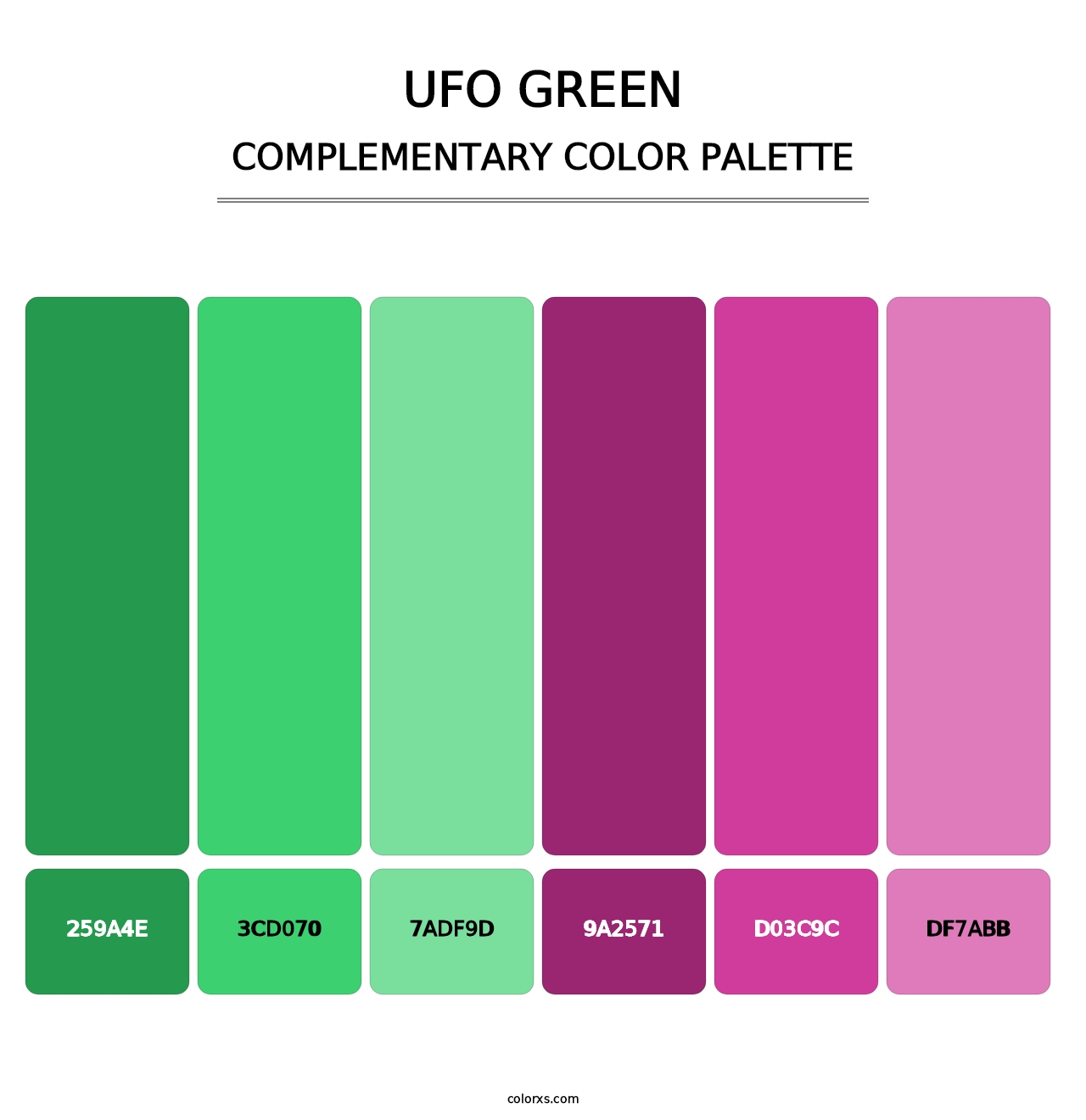 UFO Green - Complementary Color Palette