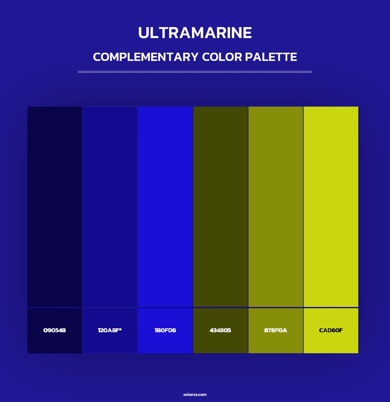 Ultramarine - Complementary Color Palette