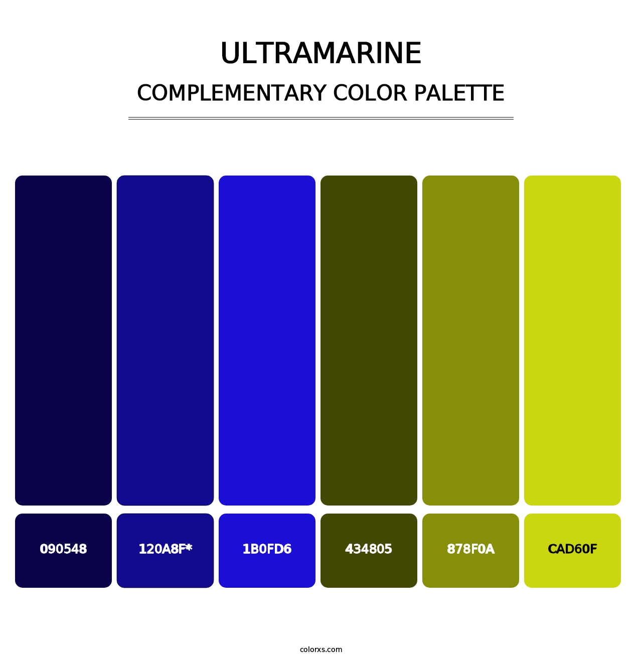 Ultramarine - Complementary Color Palette