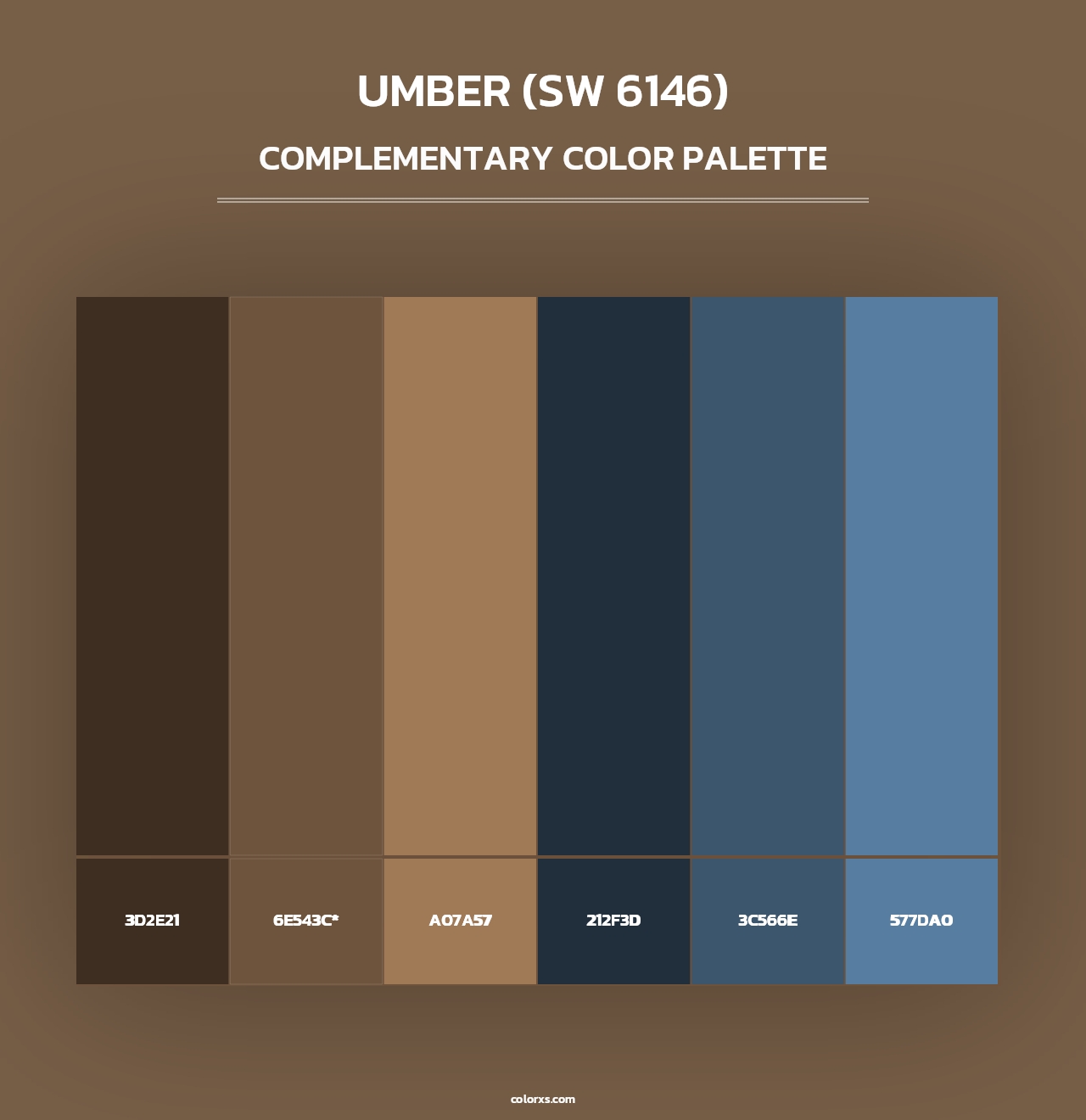 Umber (SW 6146) - Complementary Color Palette