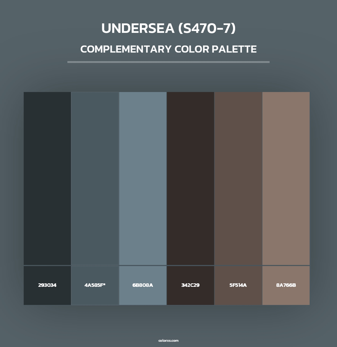 Undersea (S470-7) - Complementary Color Palette