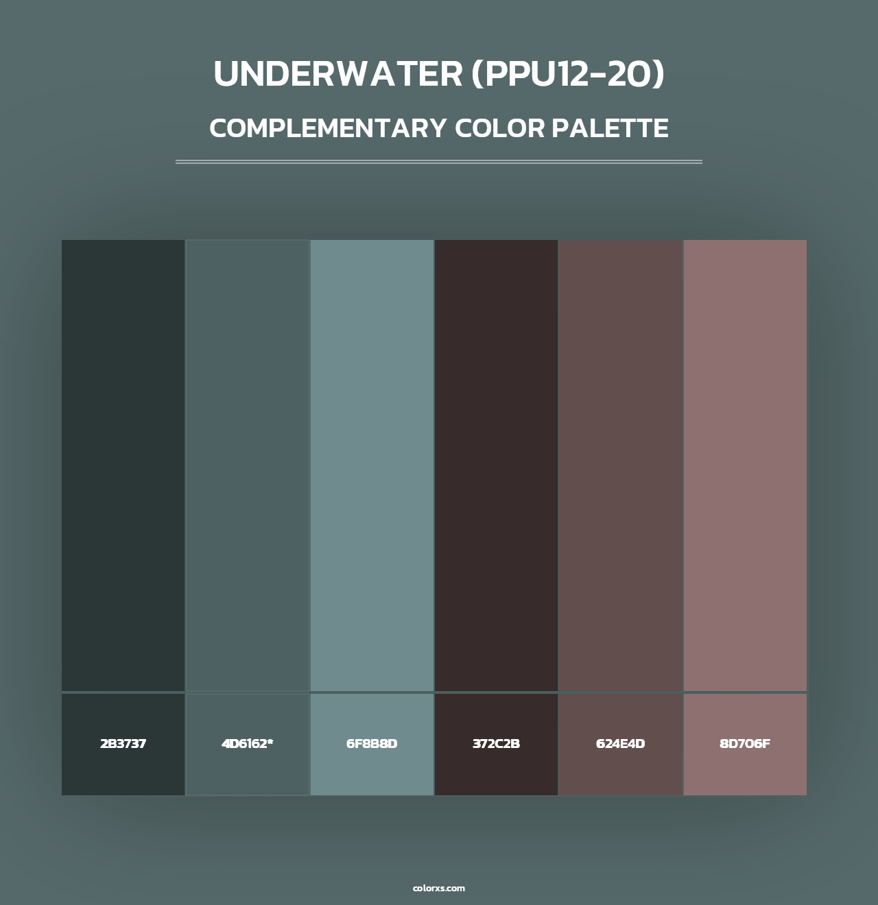 Underwater (PPU12-20) - Complementary Color Palette