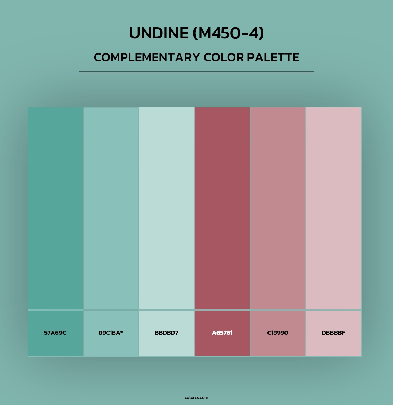 Undine (M450-4) - Complementary Color Palette
