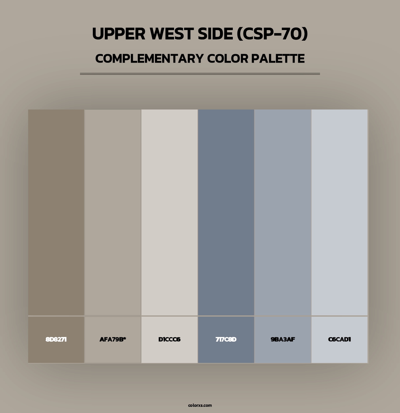Upper West Side (CSP-70) - Complementary Color Palette