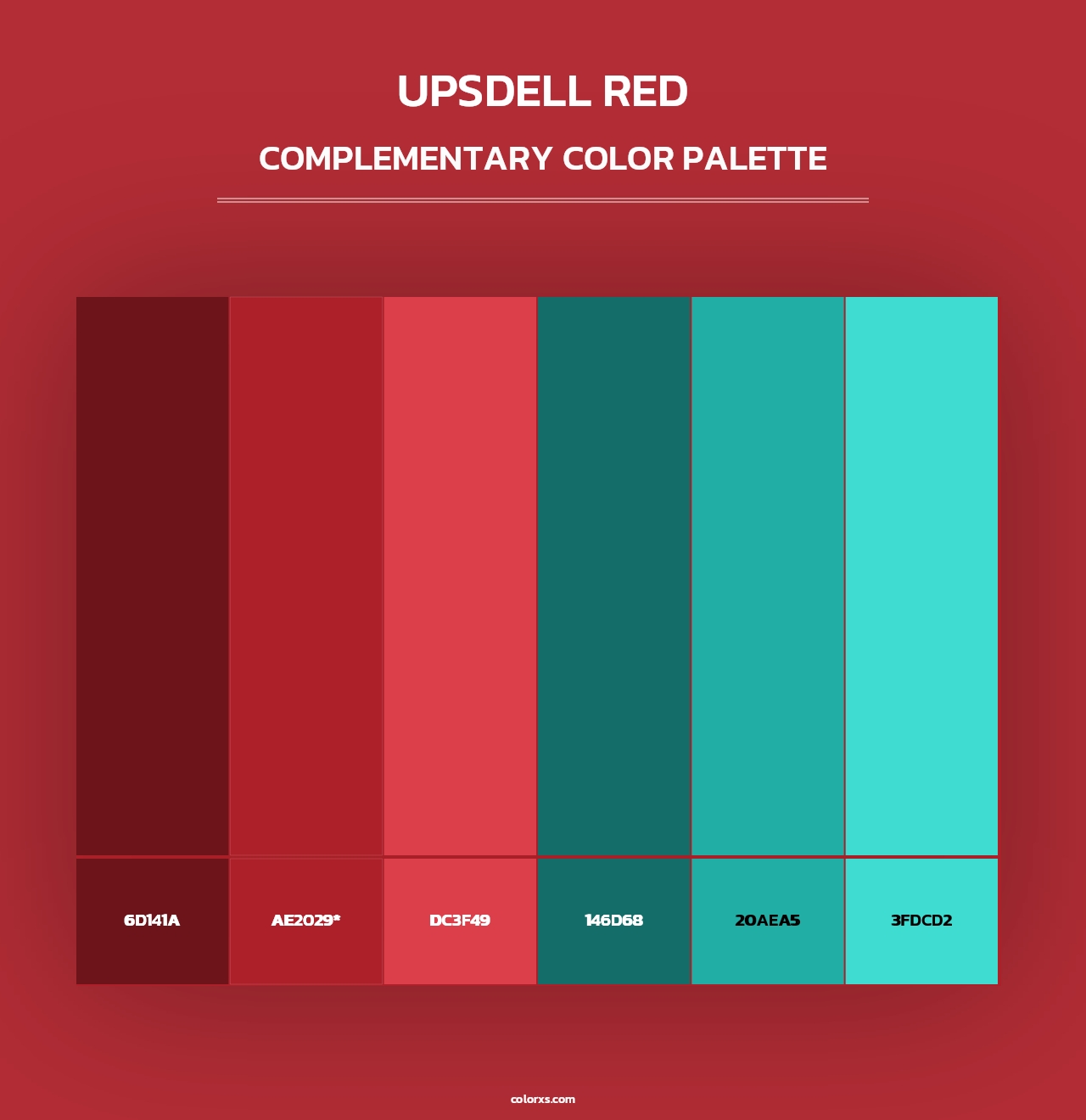 Upsdell Red - Complementary Color Palette