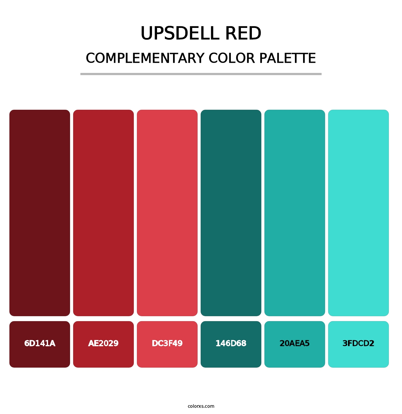 Upsdell Red - Complementary Color Palette
