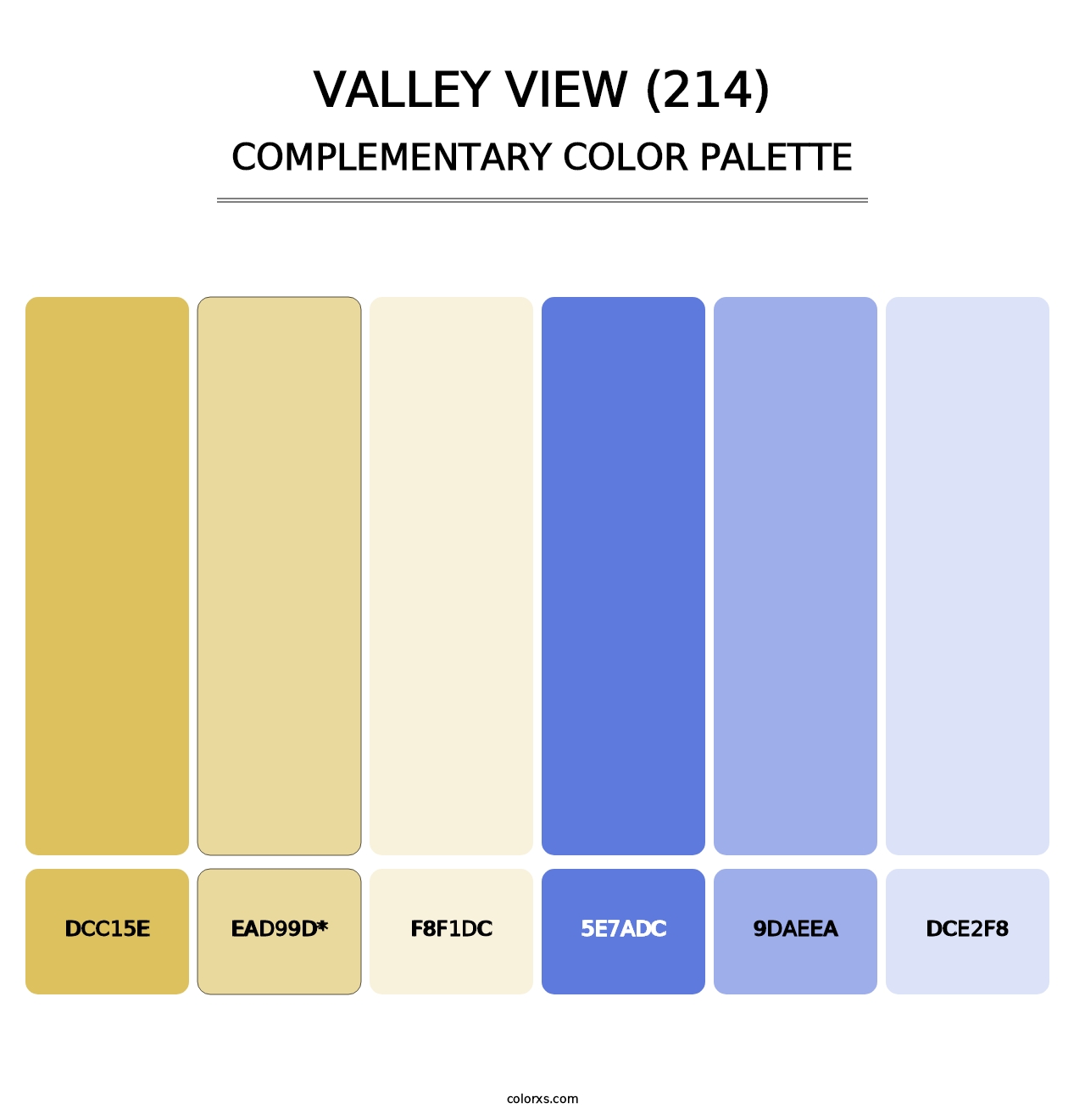 Valley View (214) - Complementary Color Palette