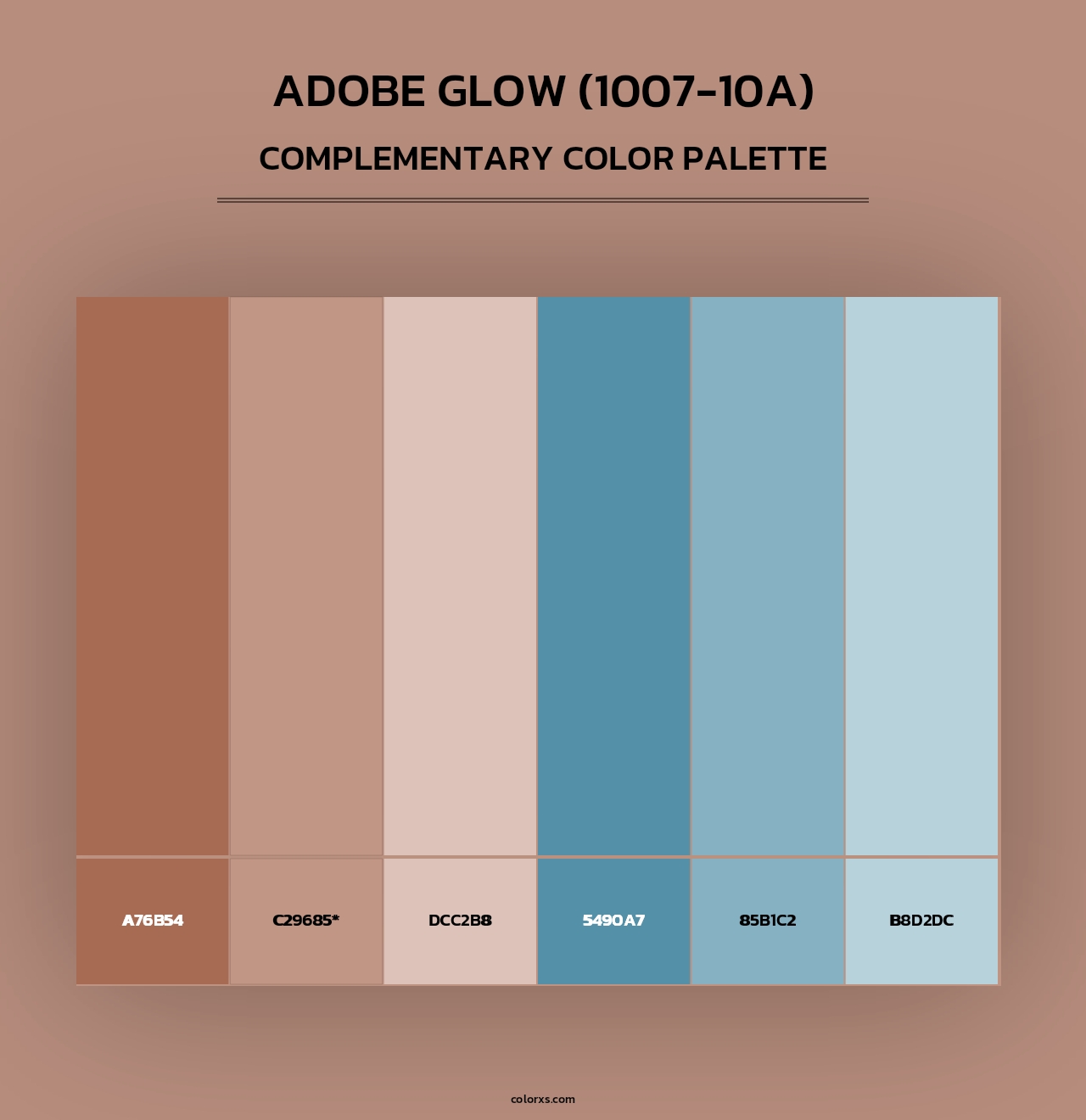 Adobe Glow (1007-10A) - Complementary Color Palette