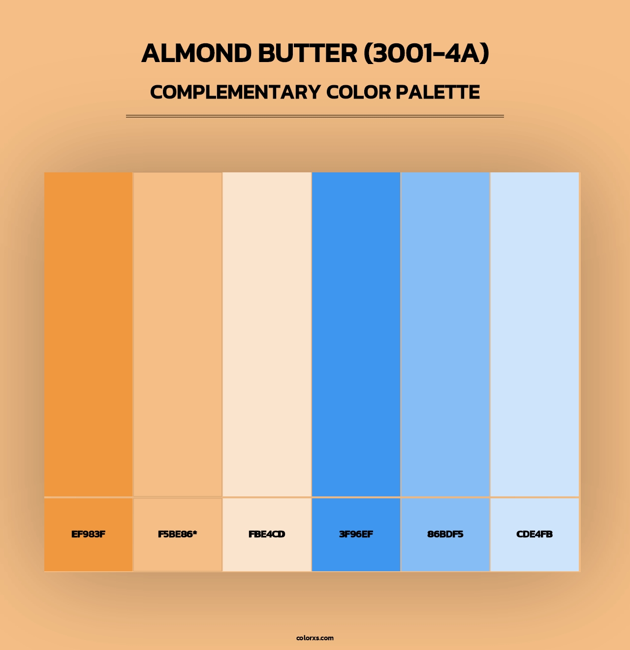 Almond Butter (3001-4A) - Complementary Color Palette