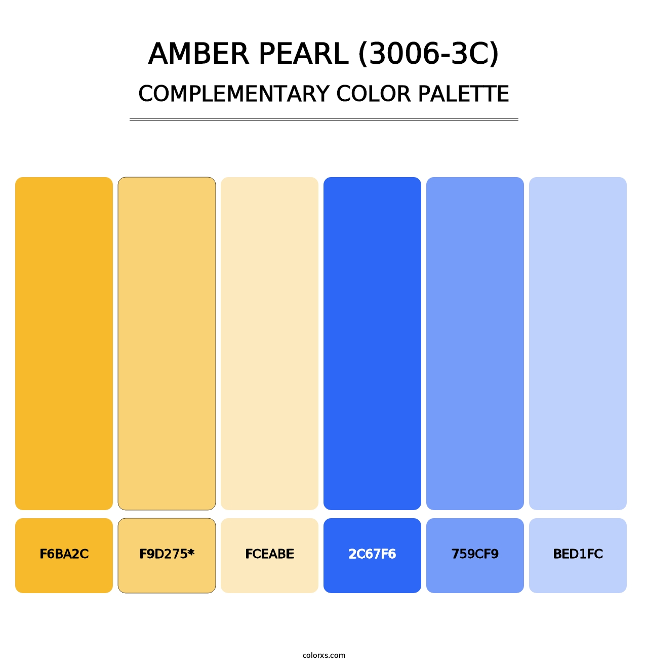 Amber Pearl (3006-3C) - Complementary Color Palette