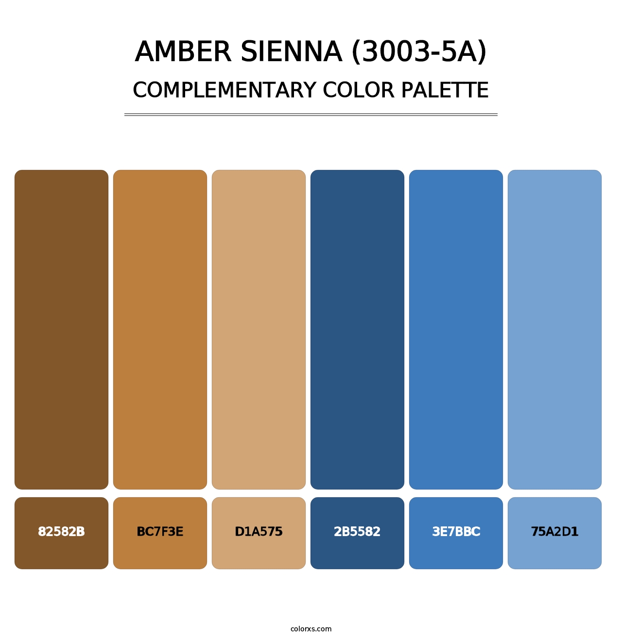 Amber Sienna (3003-5A) - Complementary Color Palette