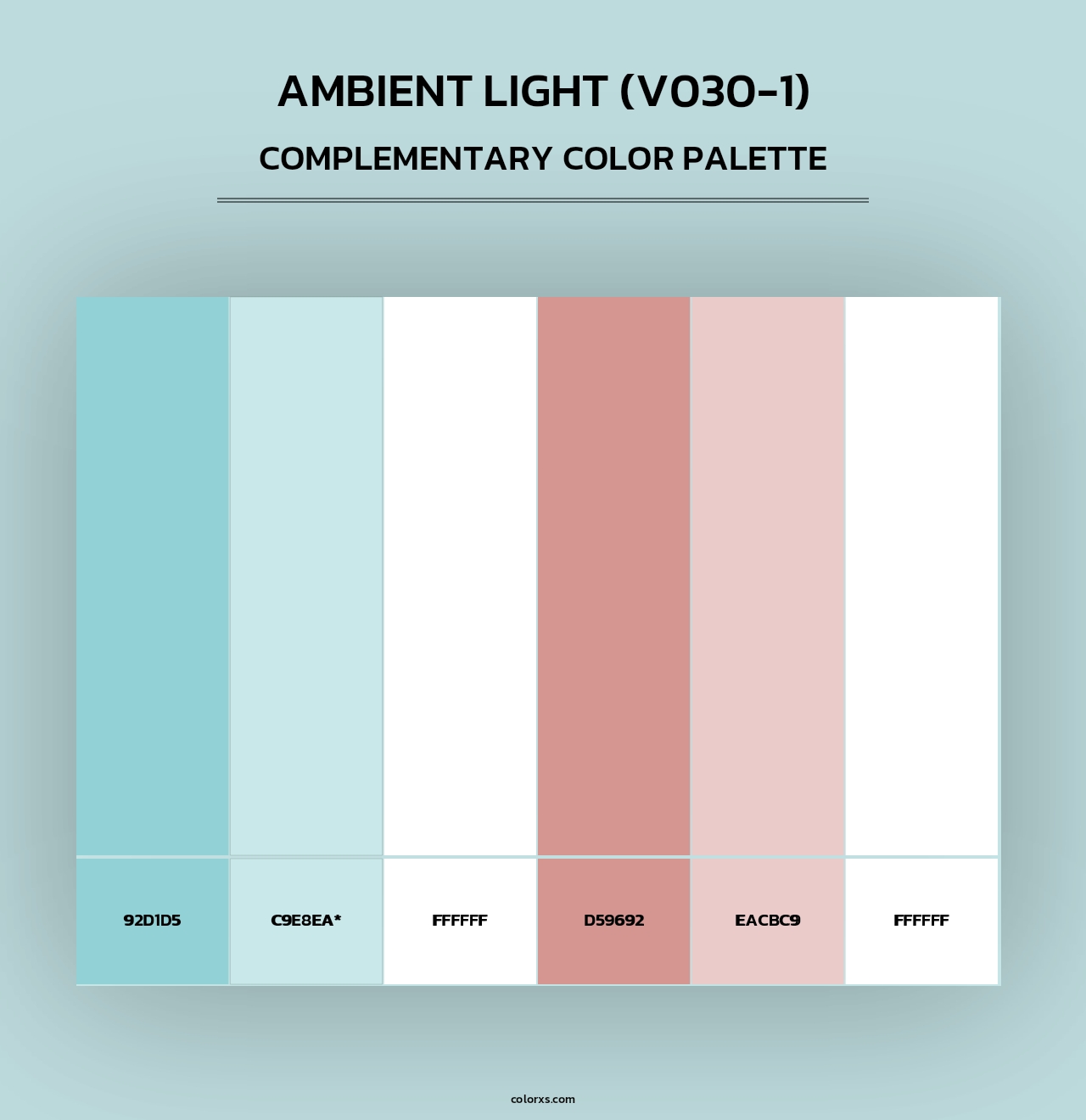 Ambient Light (V030-1) - Complementary Color Palette