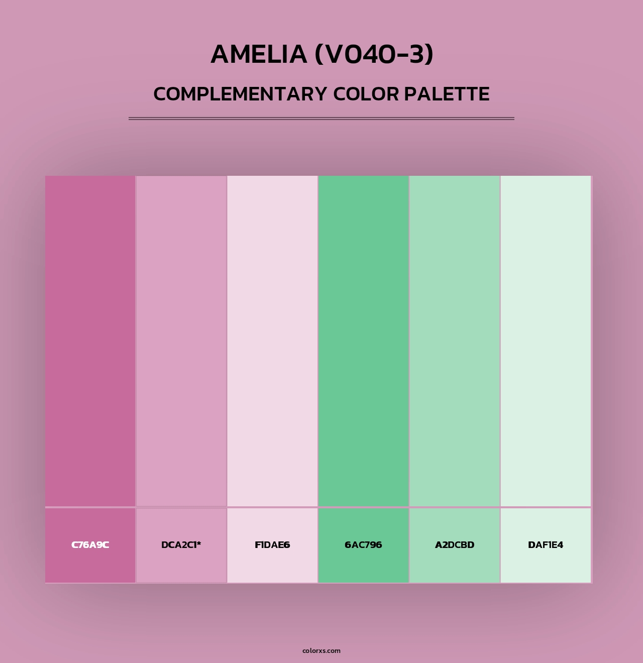 Amelia (V040-3) - Complementary Color Palette