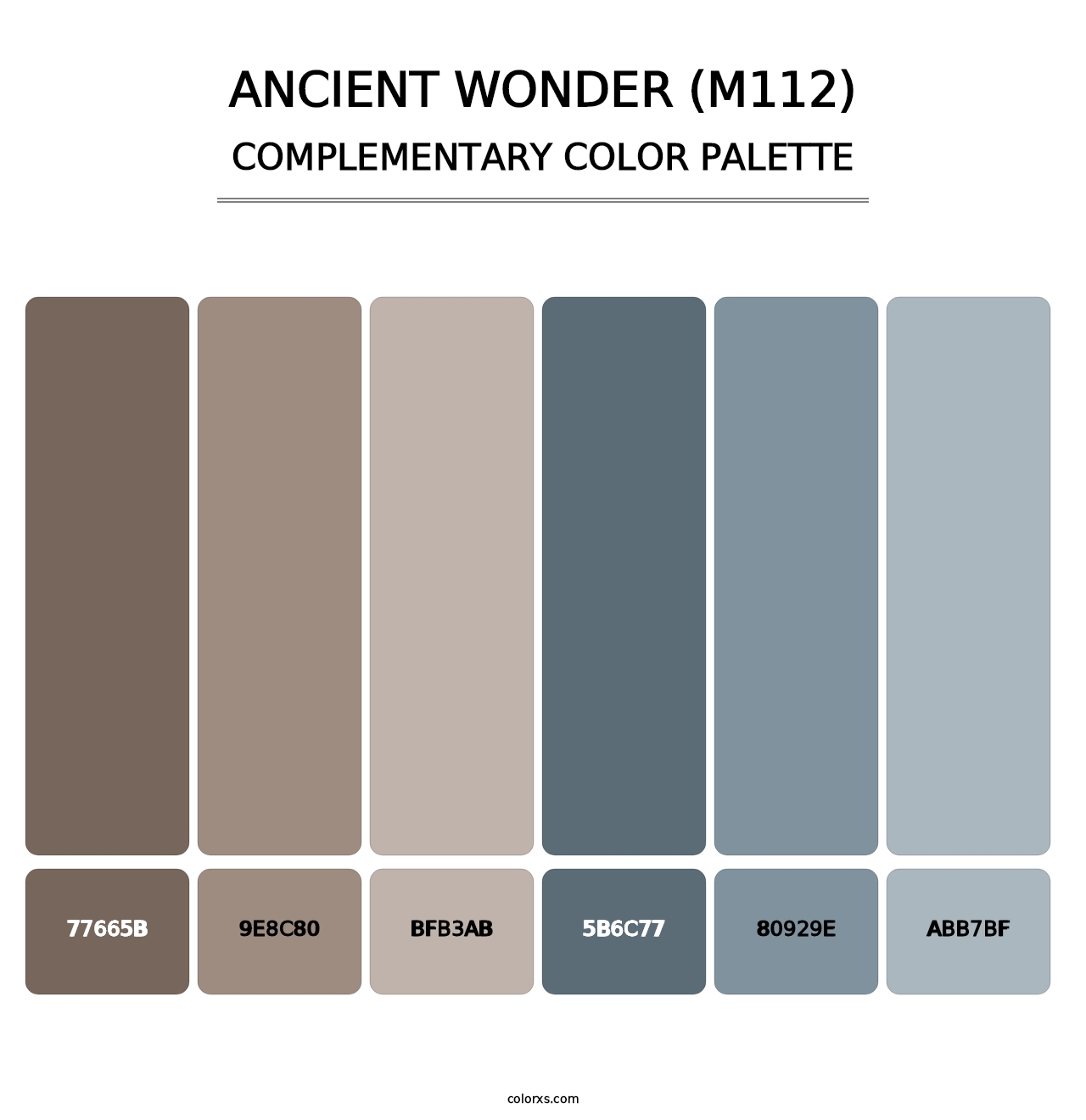 Ancient Wonder (M112) - Complementary Color Palette