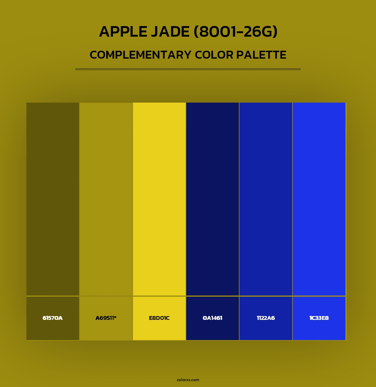 Apple Jade (8001-26G) - Complementary Color Palette