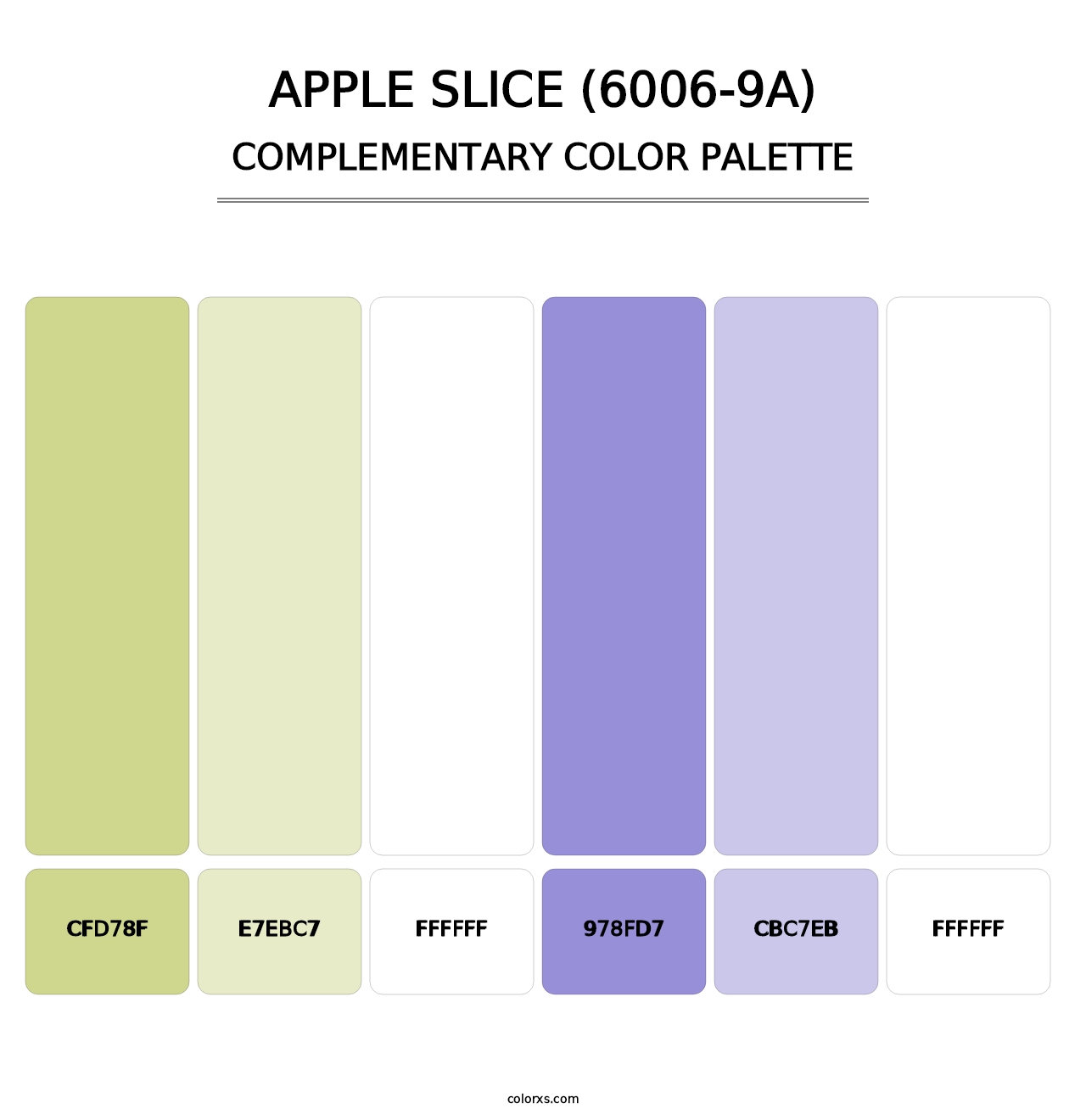 Apple Slice (6006-9A) - Complementary Color Palette