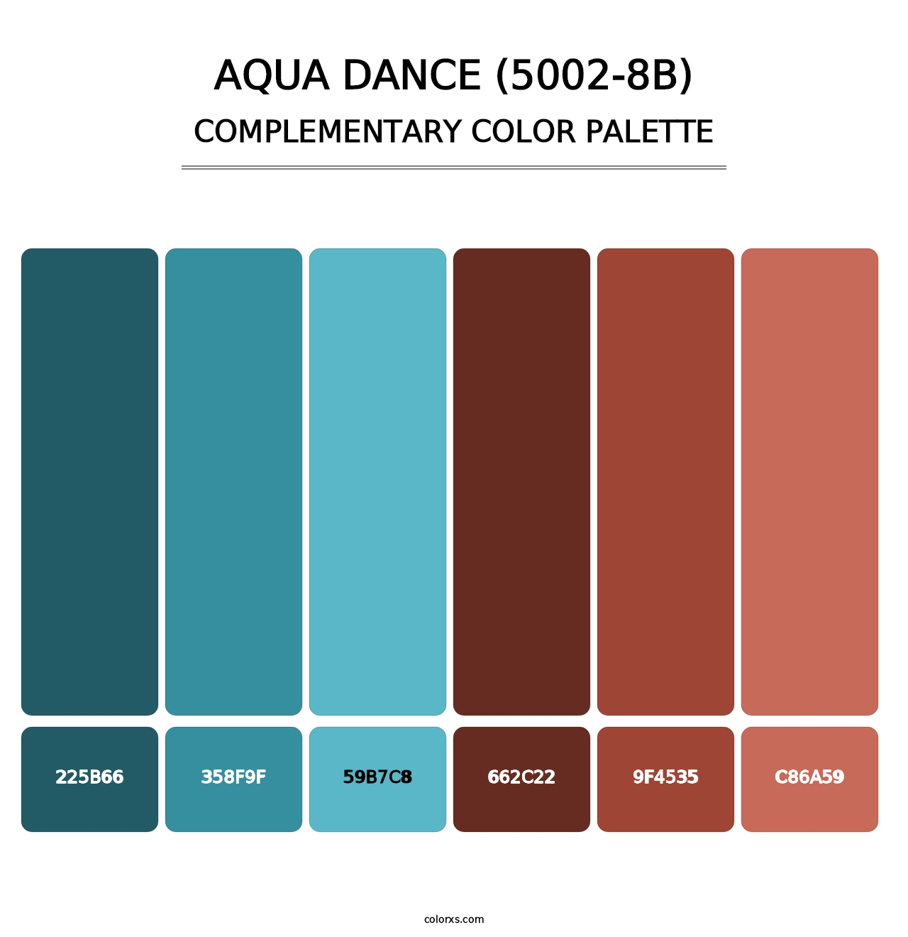 Aqua Dance (5002-8B) - Complementary Color Palette