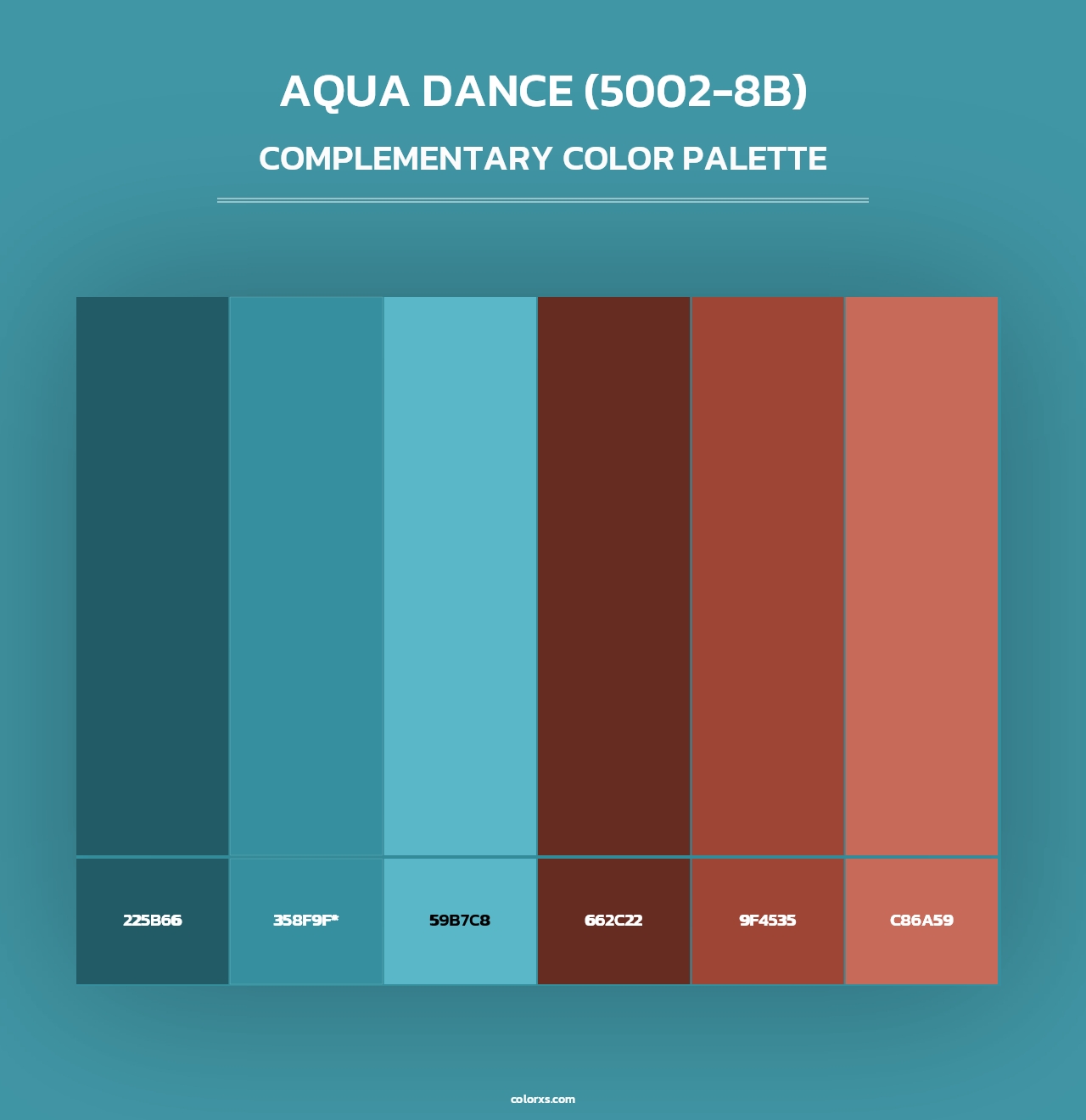 Aqua Dance (5002-8B) - Complementary Color Palette