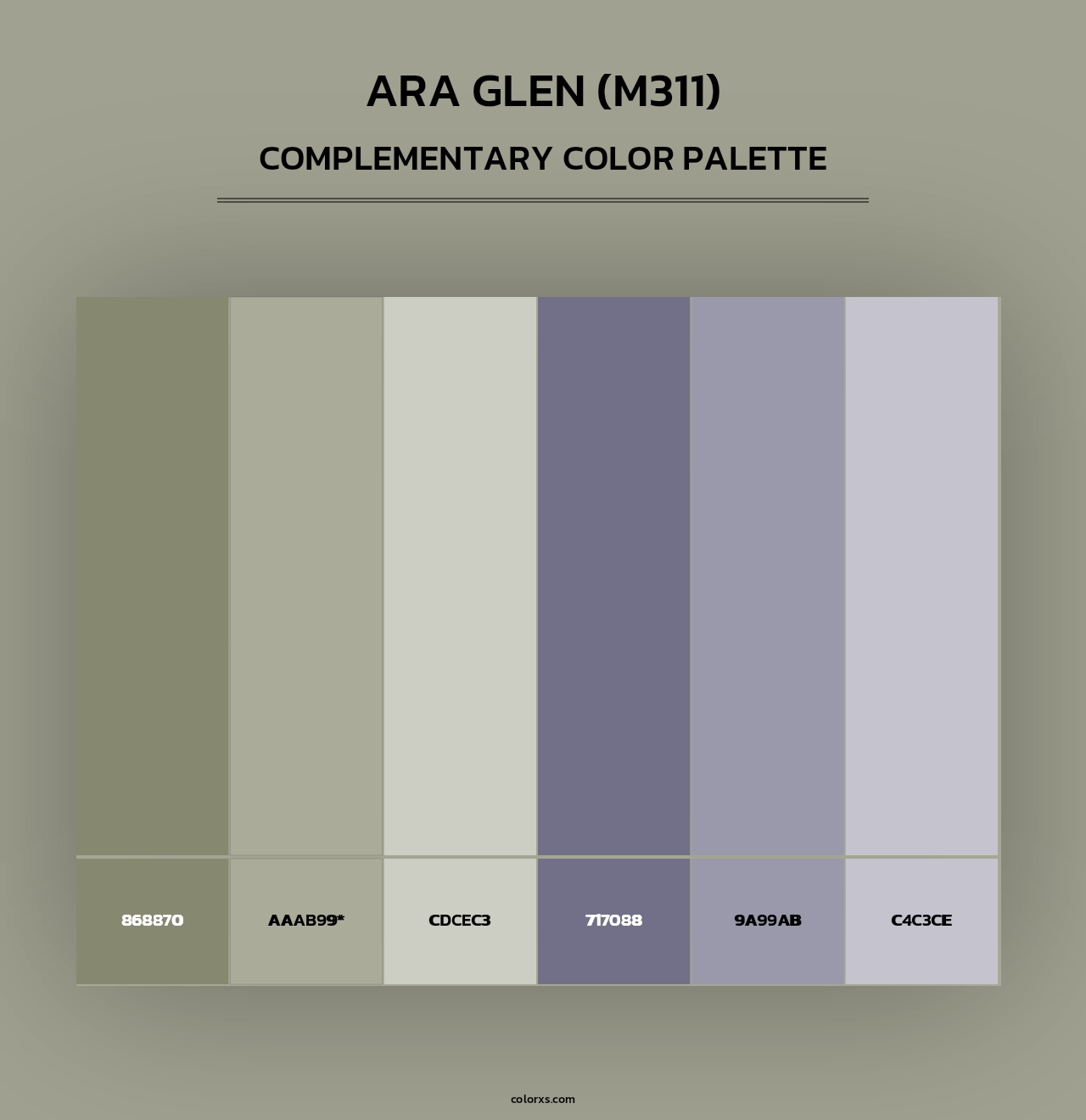 Ara Glen (M311) - Complementary Color Palette