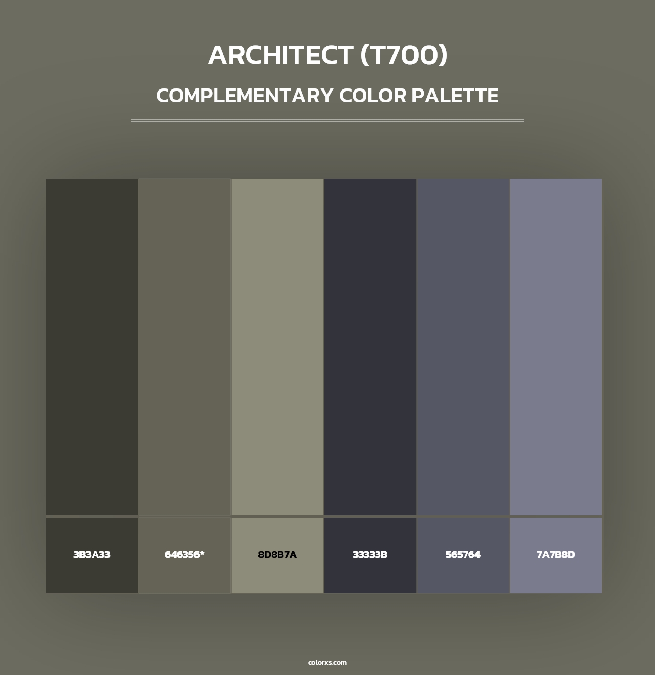 Architect (T700) - Complementary Color Palette