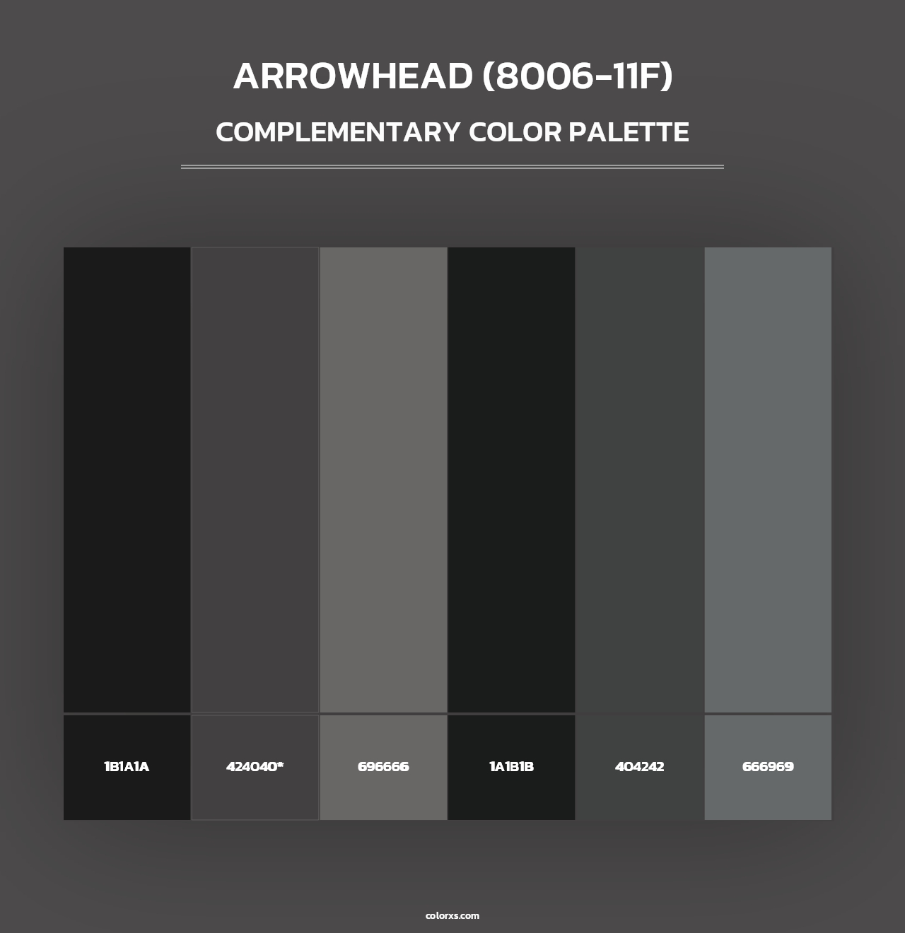 Arrowhead (8006-11F) - Complementary Color Palette