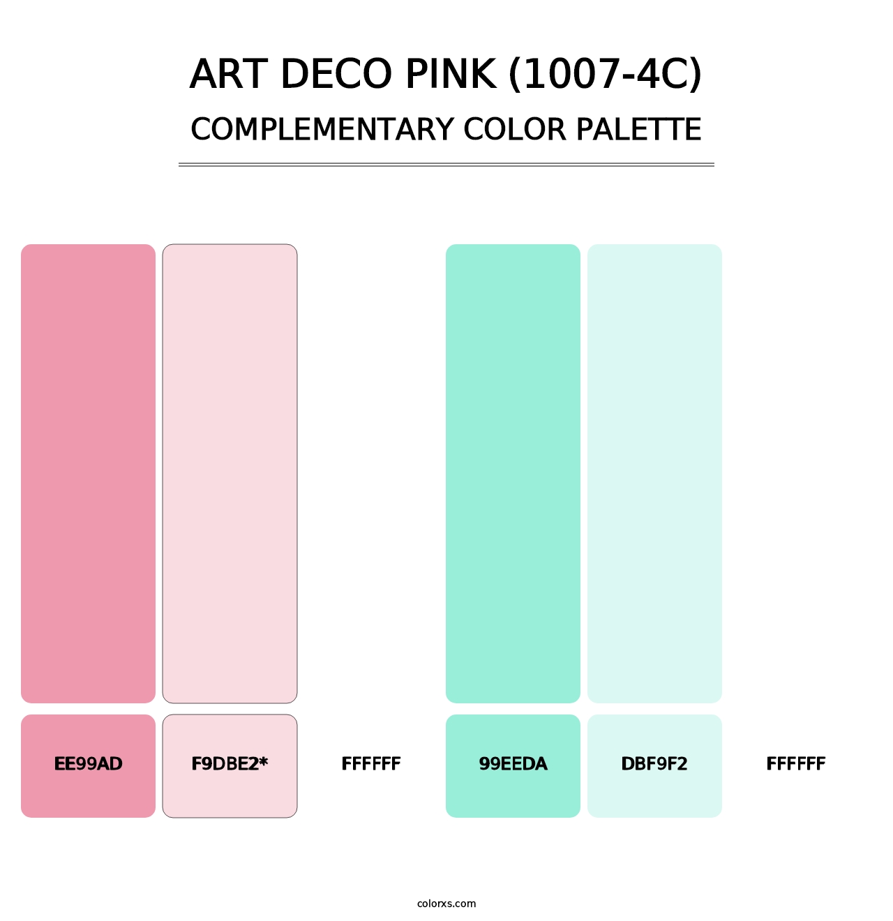 Art Deco Pink (1007-4C) - Complementary Color Palette