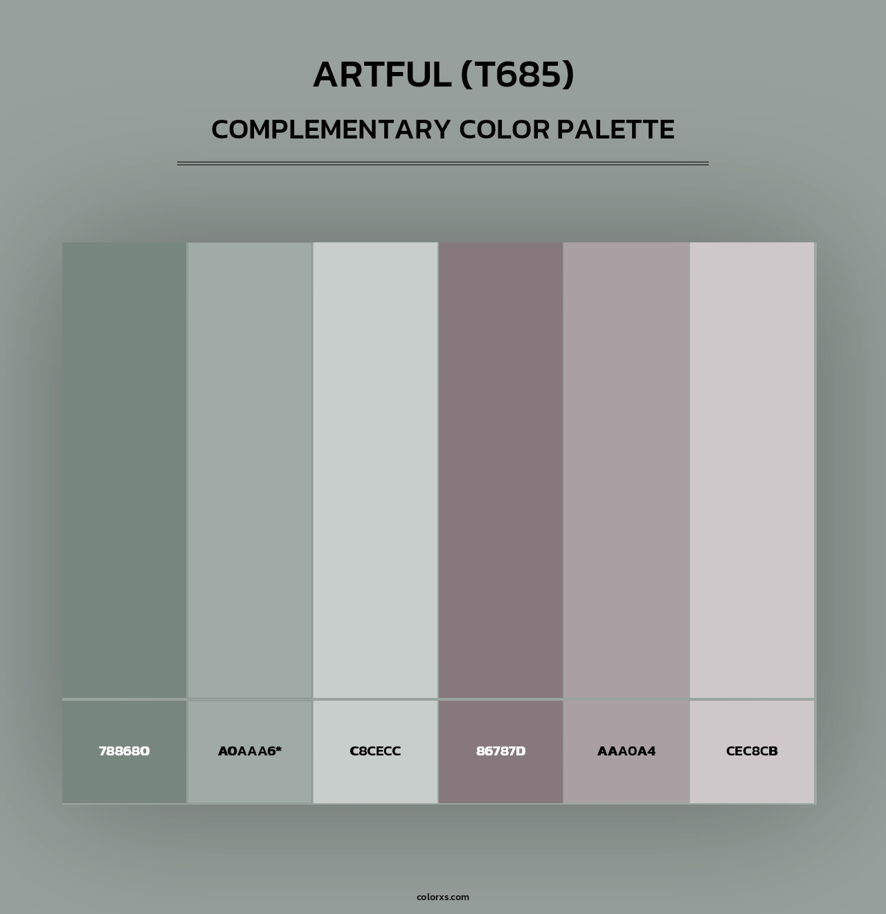 Artful (T685) - Complementary Color Palette