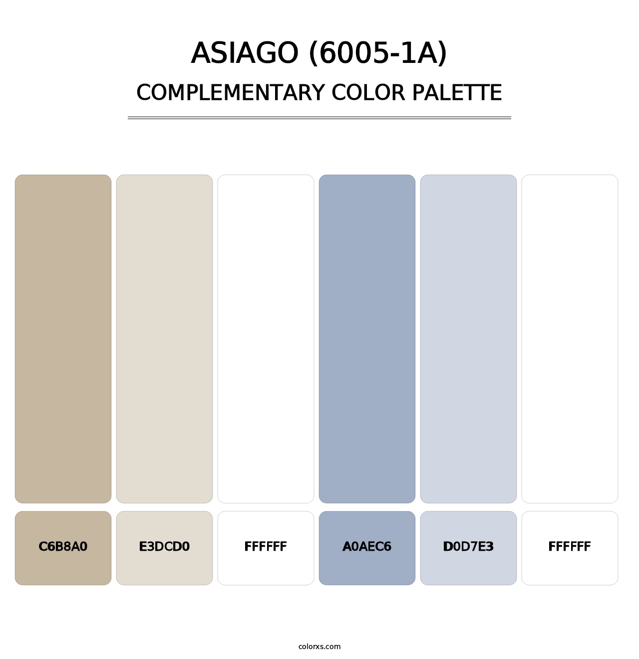 Asiago (6005-1A) - Complementary Color Palette