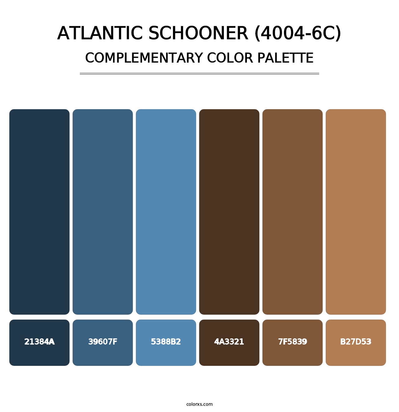 Atlantic Schooner (4004-6C) - Complementary Color Palette