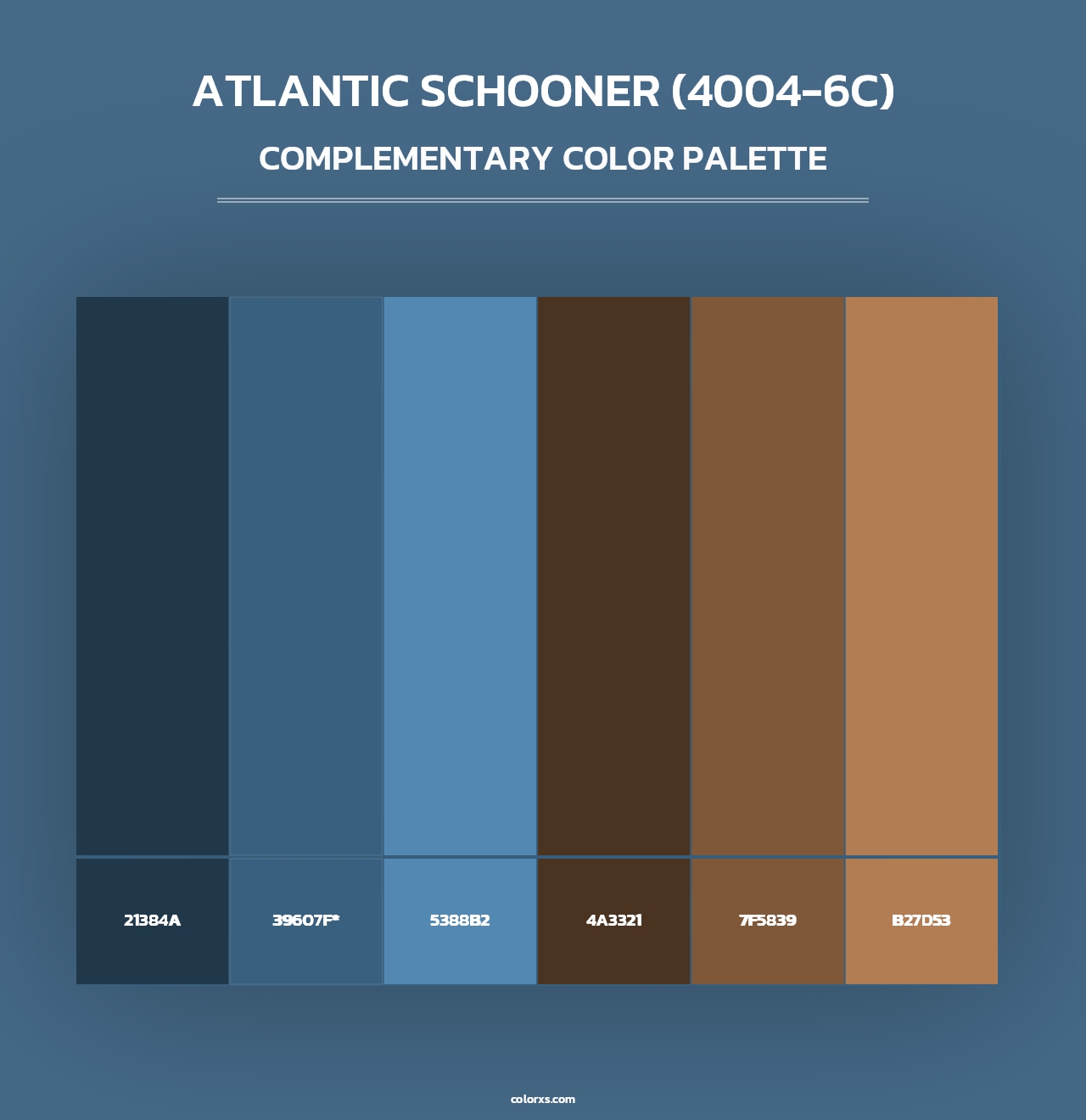 Atlantic Schooner (4004-6C) - Complementary Color Palette