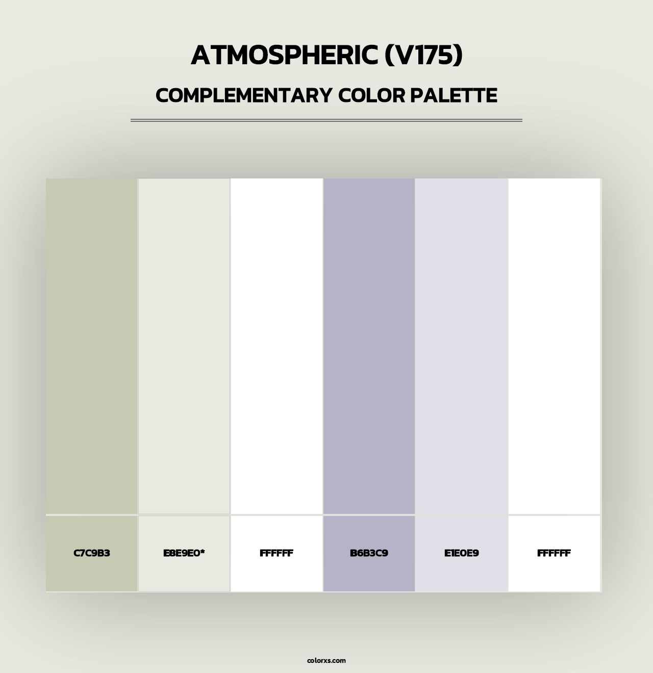Atmospheric (V175) - Complementary Color Palette