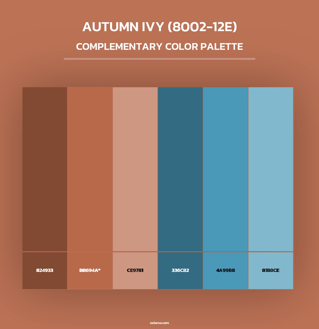Autumn Ivy (8002-12E) - Complementary Color Palette