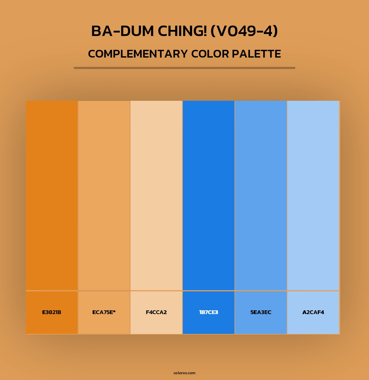Ba-Dum Ching! (V049-4) - Complementary Color Palette